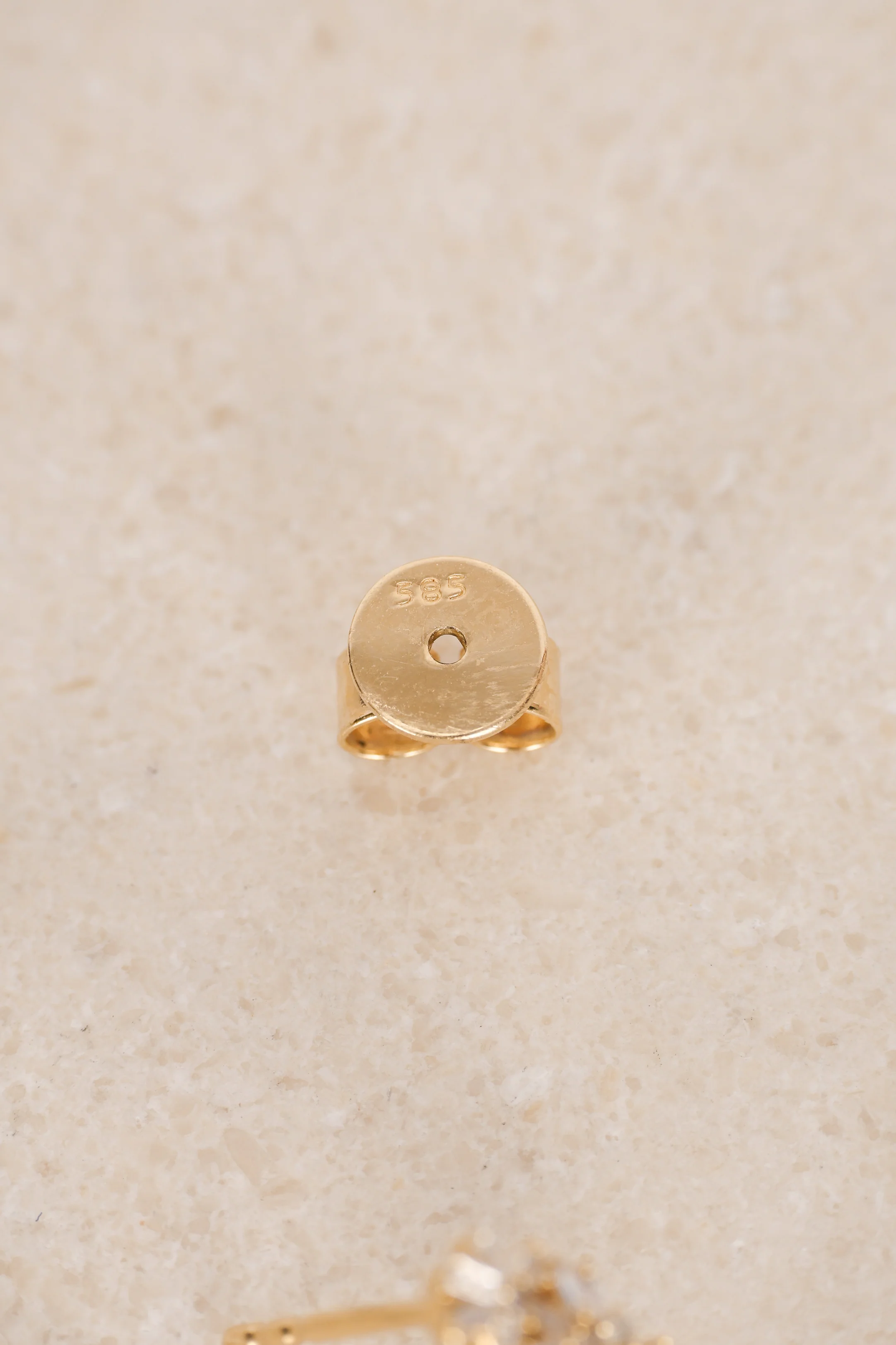 14K Yellow Gold and Diamond Spiral Hoop Earrings - Image 6