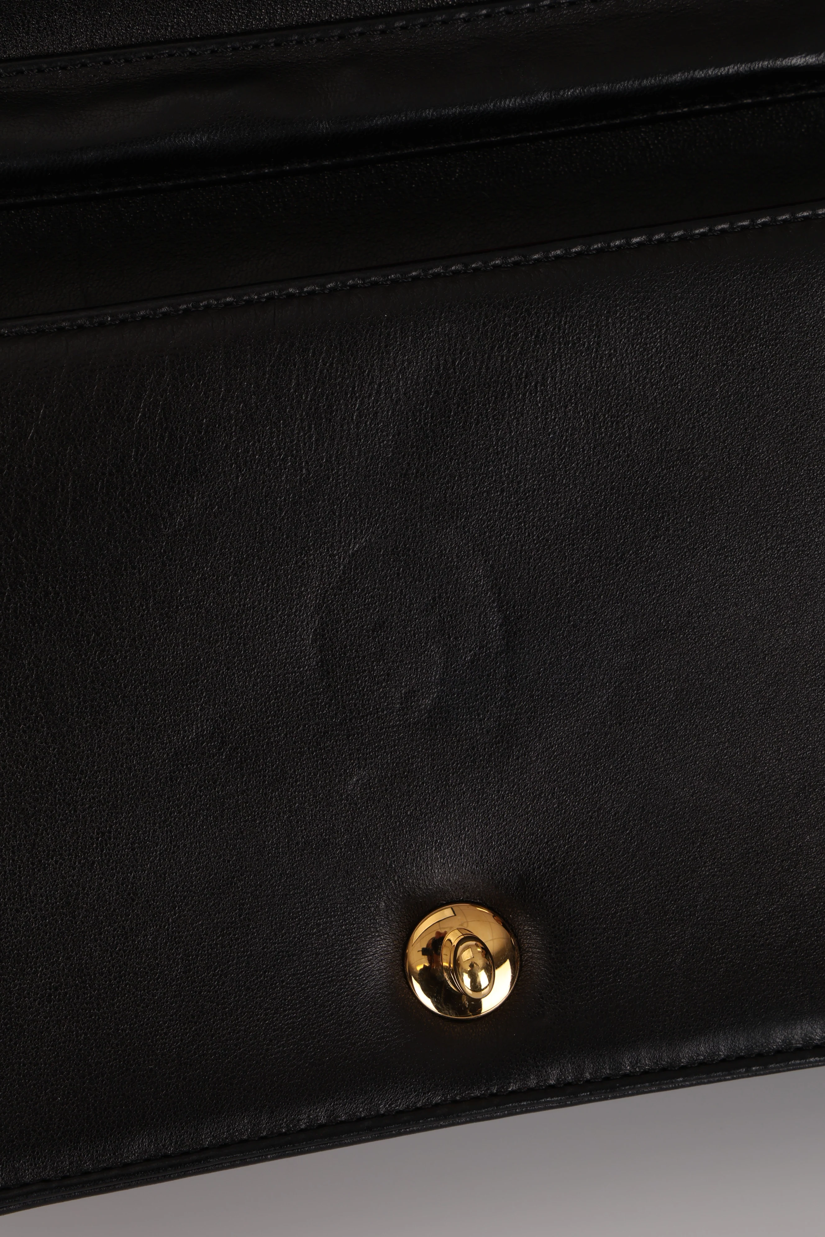 Chanel 2009 Black Lambskin Turnlock Full Flap Bag GHW - Image 12