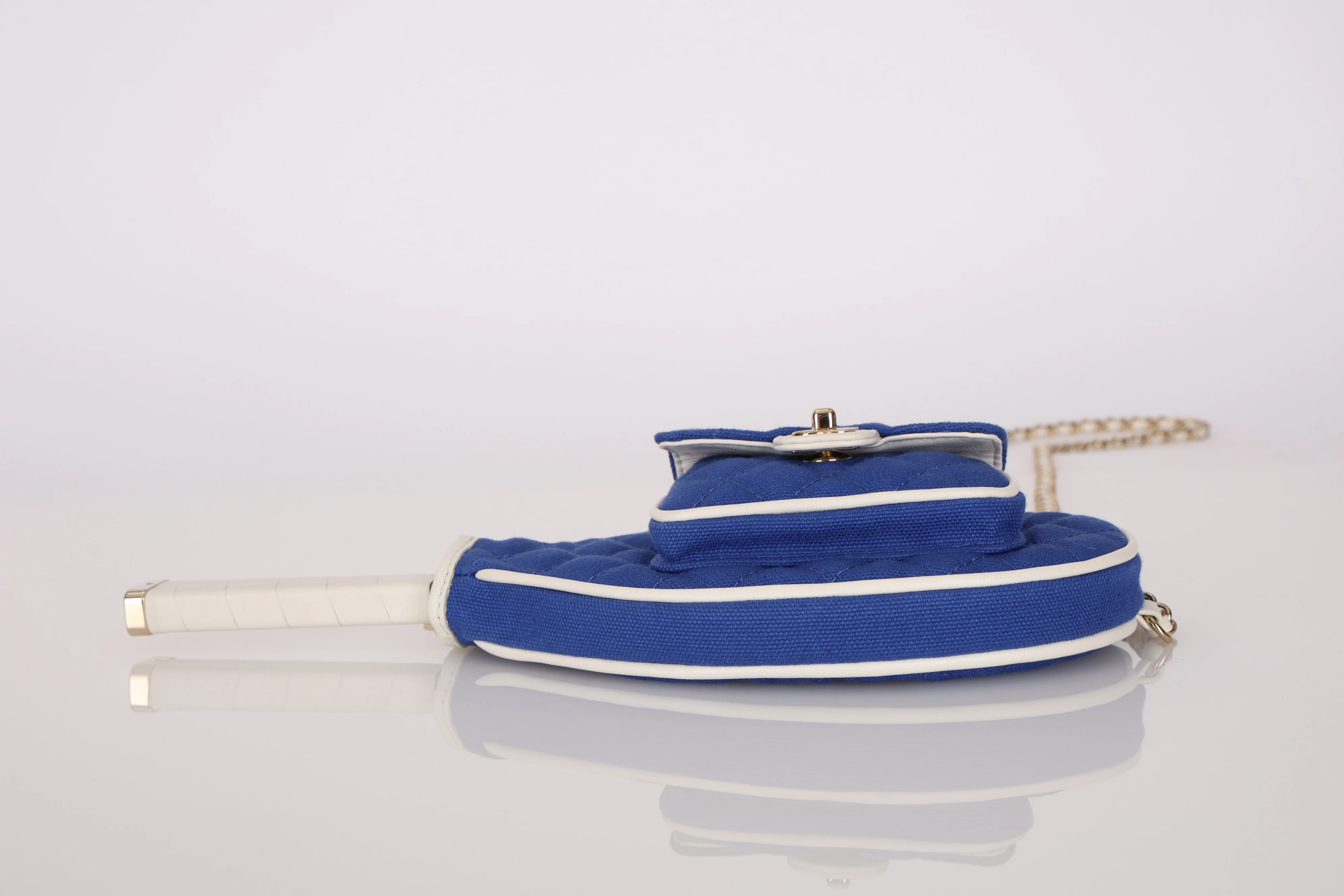 Rare Chanel 23C Runway Tennis Racquet Clutch with Chain - Image 10