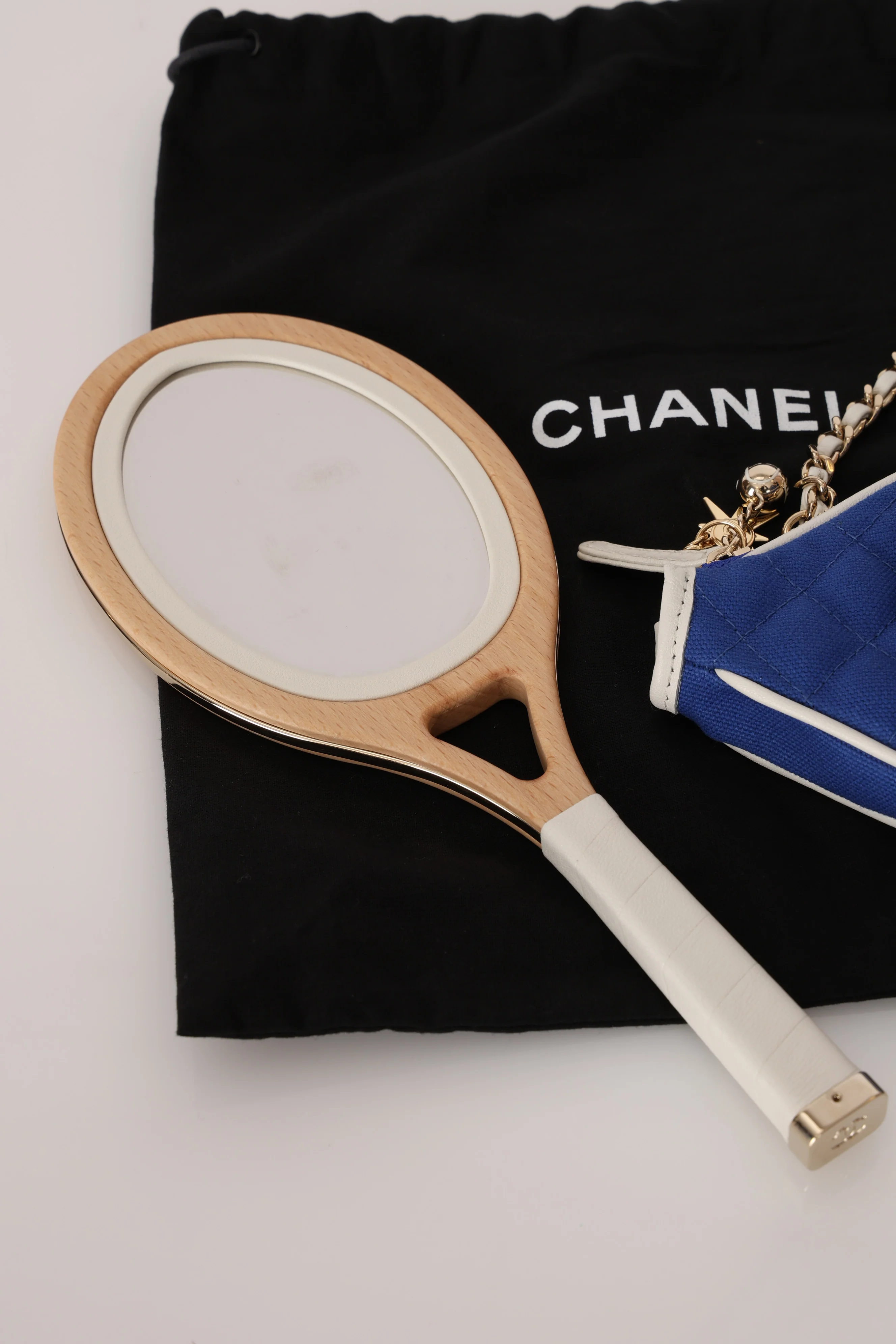 Rare Chanel 23C Runway Tennis Racquet Clutch with Chain - Image 5