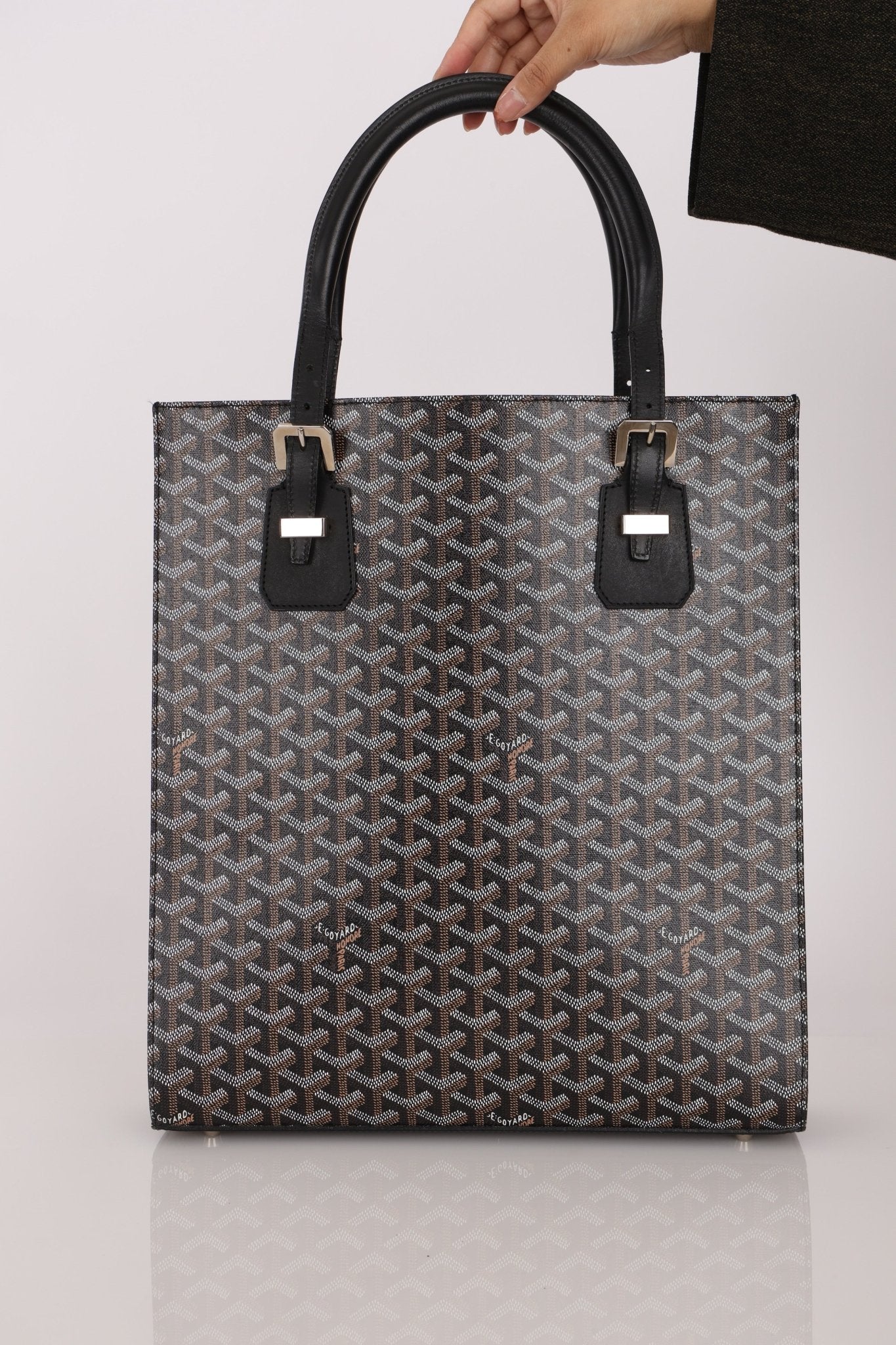 Goyard Noir Goyardine Comores Tote GM - Image 6