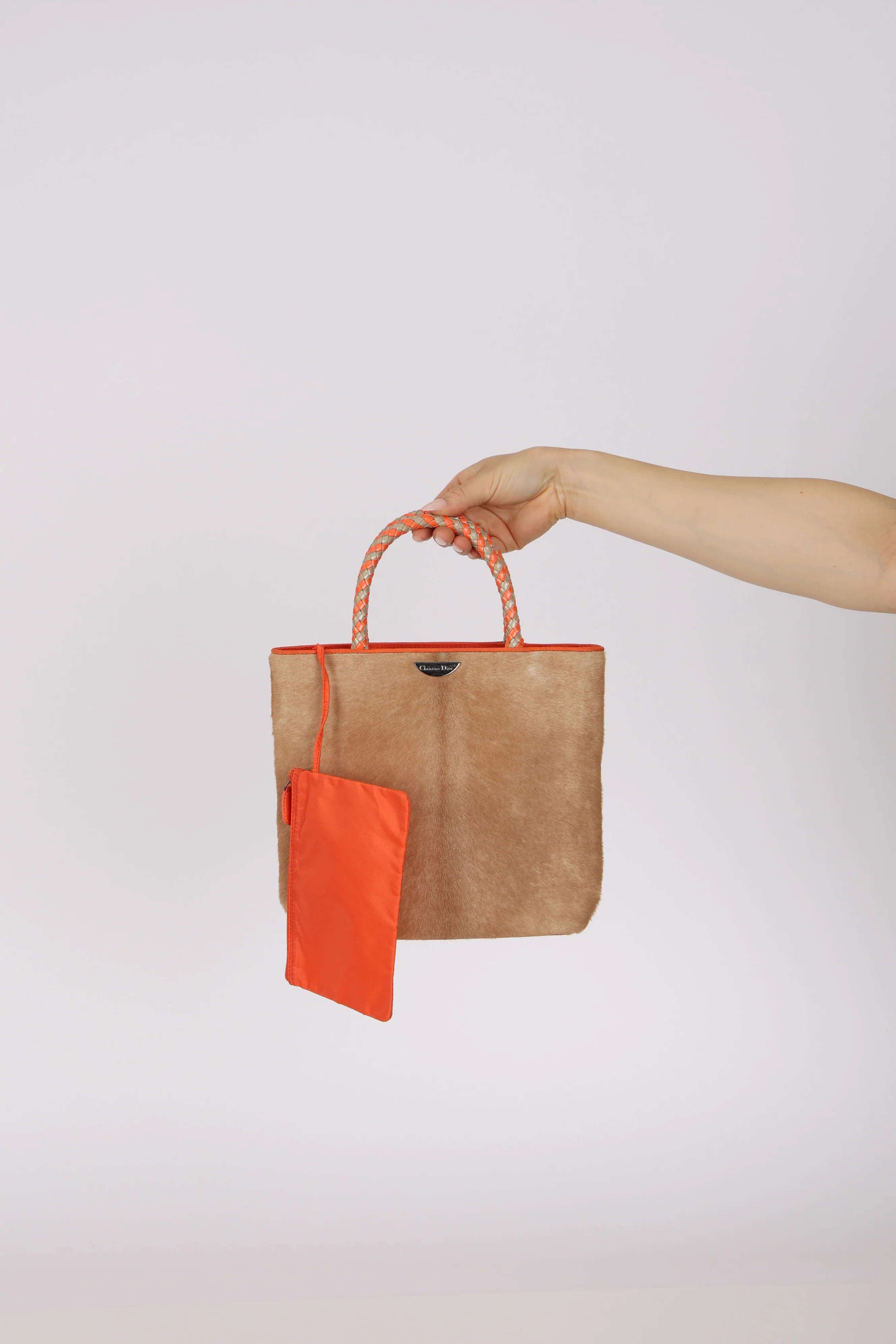 Christian Dior 2000 Runway Ponyhair Malice Mini Shopper Tote - Image 3