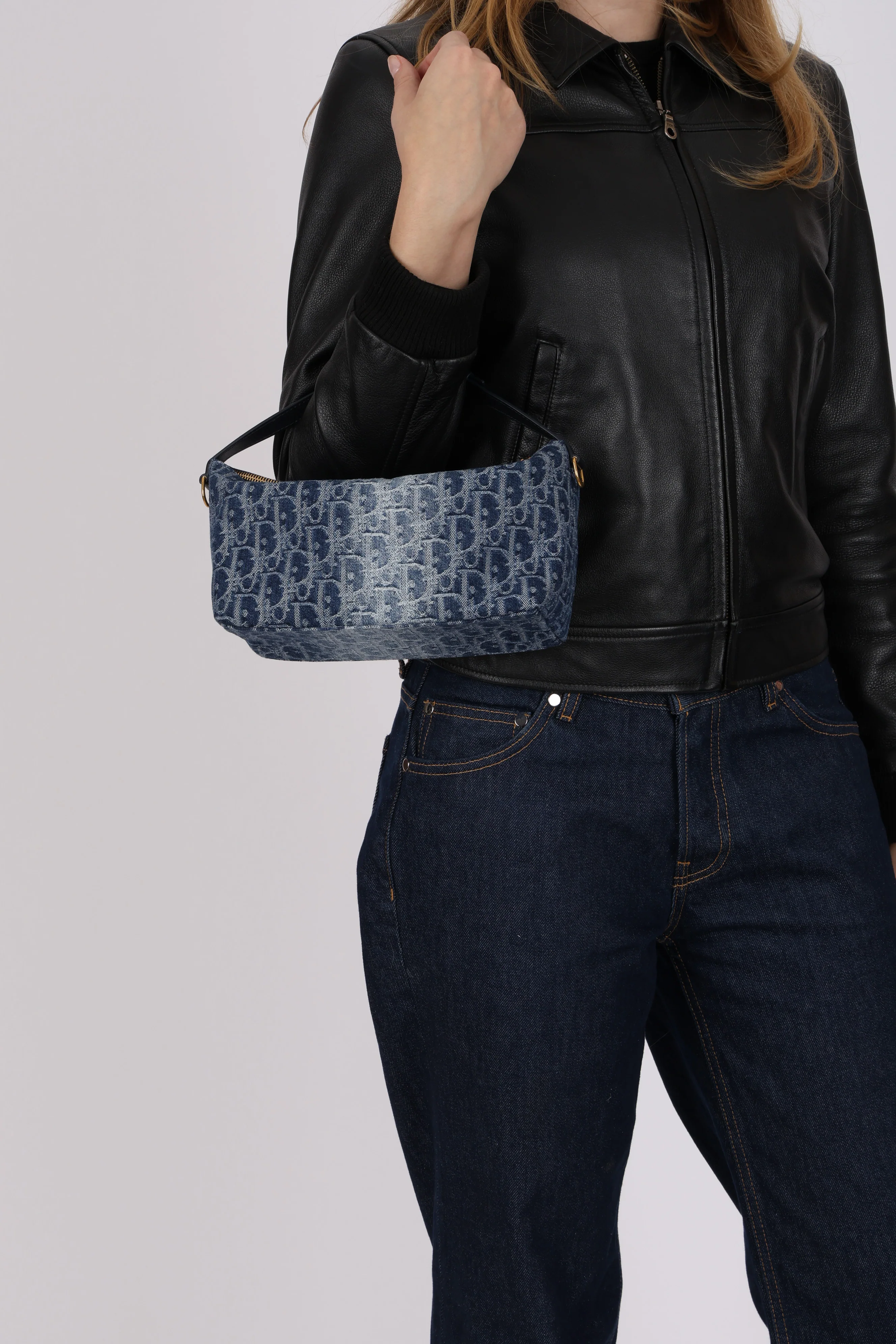 Dior 2024 Denim Oblique Diorstar Nomad Pochette - Image 11