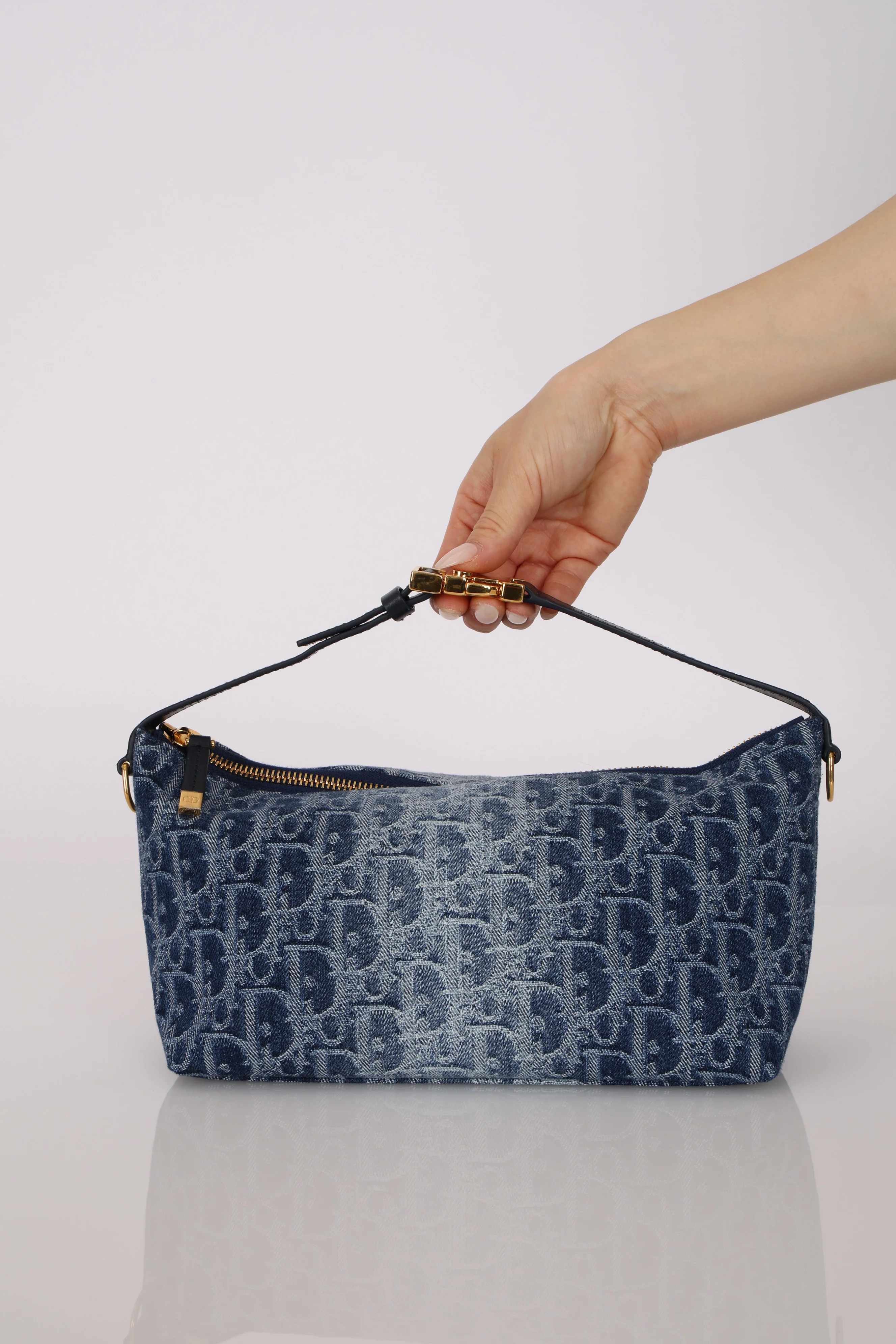 Dior 2024 Denim Oblique Diorstar Nomad Pochette - Image 3