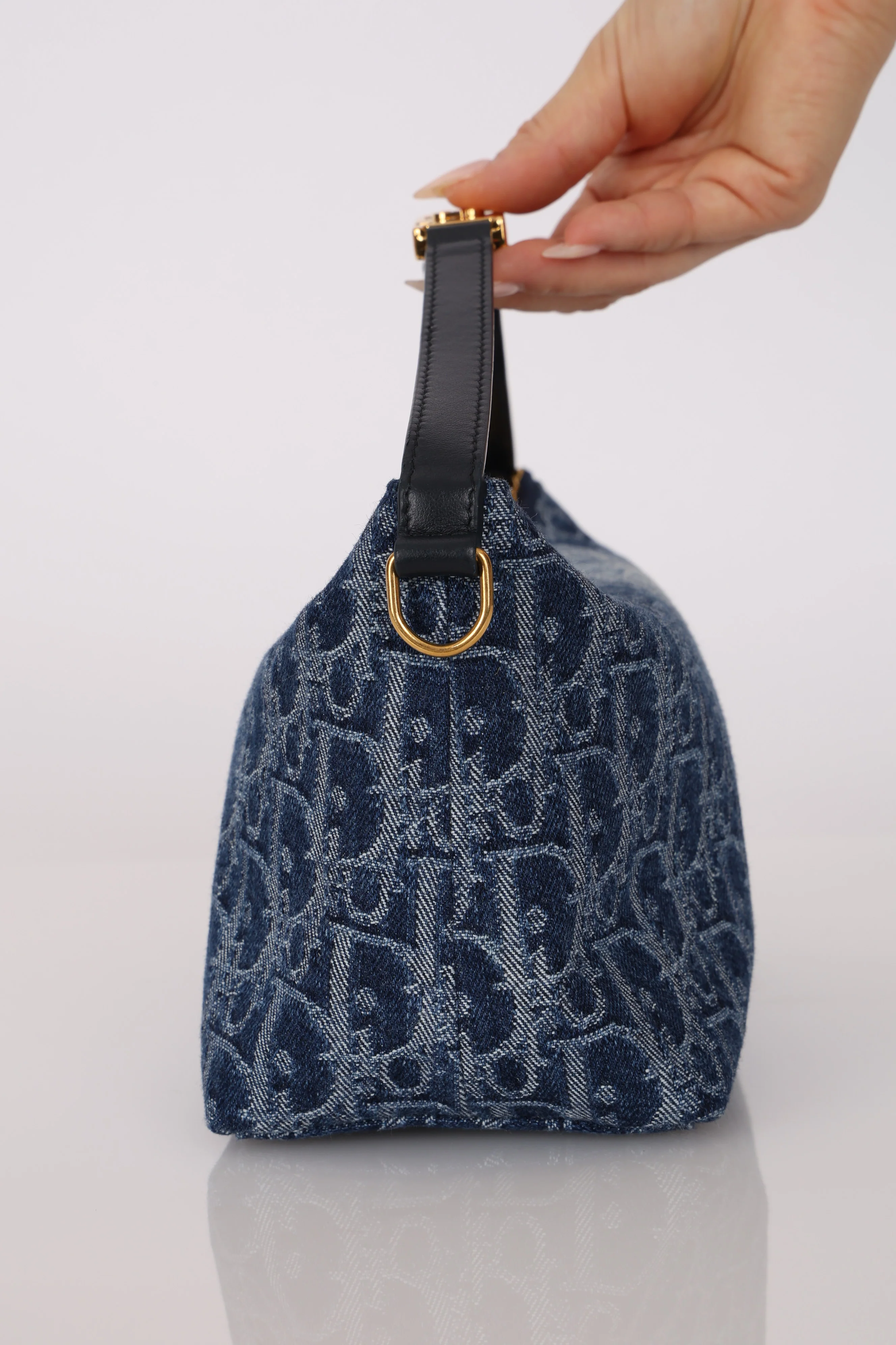 Dior 2024 Denim Oblique Diorstar Nomad Pochette - Image 5