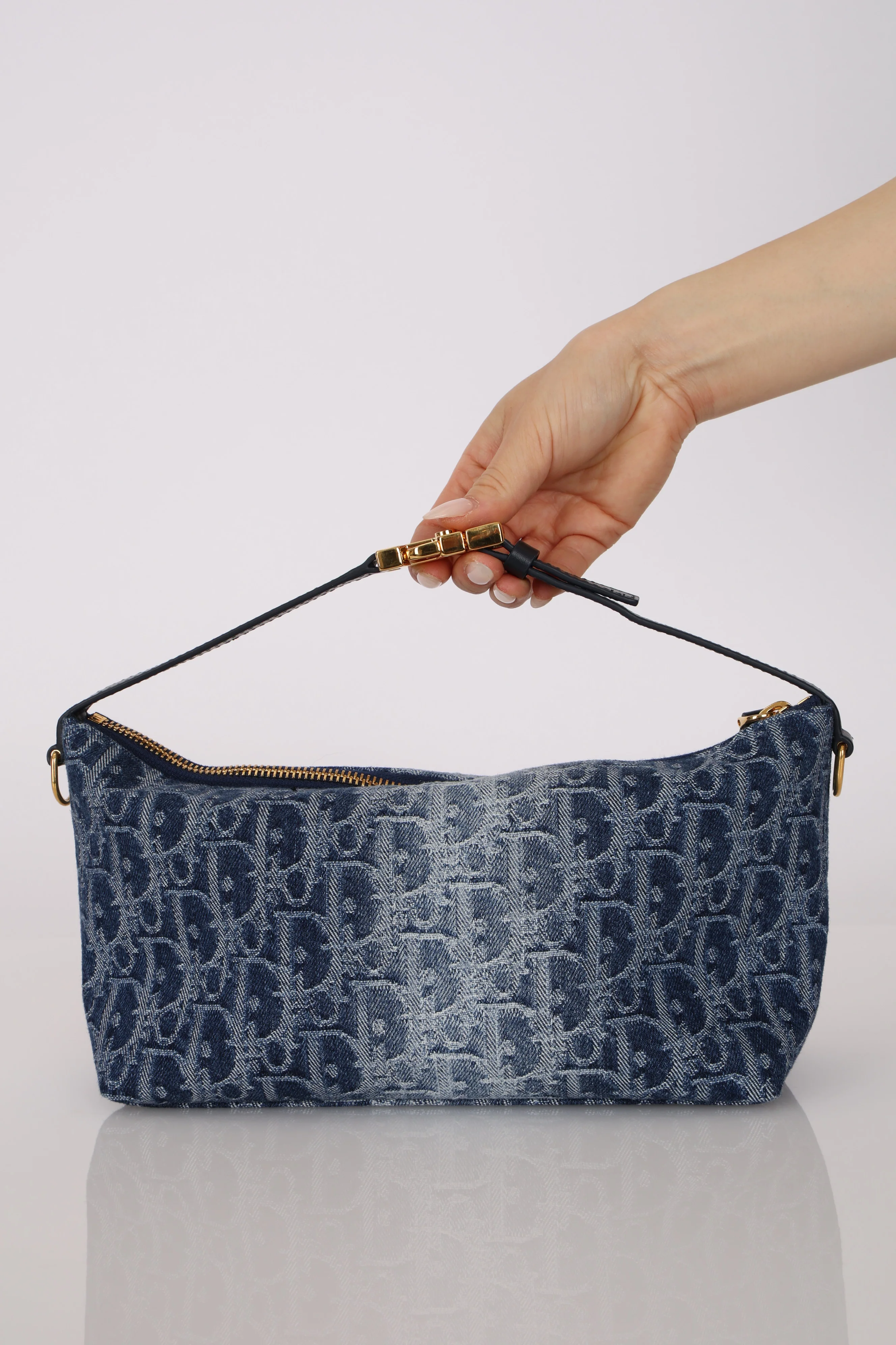 Dior 2024 Denim Oblique Diorstar Nomad Pochette - Image 6