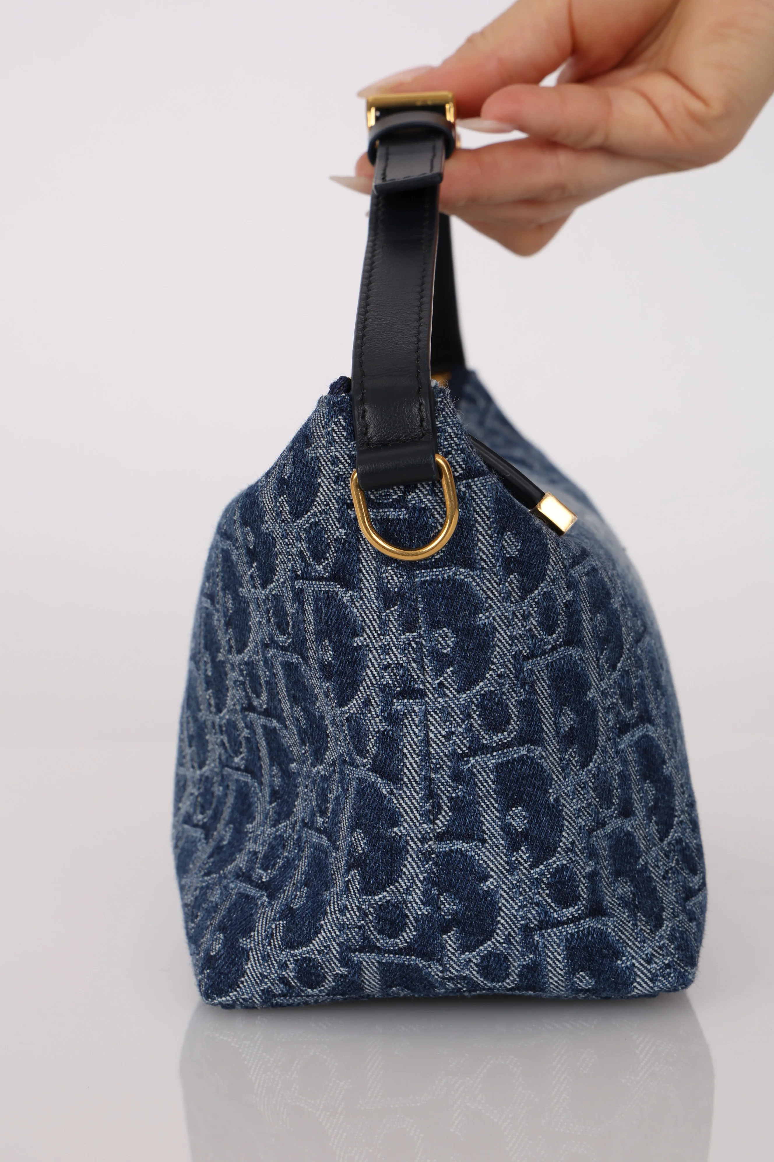 Dior 2024 Denim Oblique Diorstar Nomad Pochette - Image 7