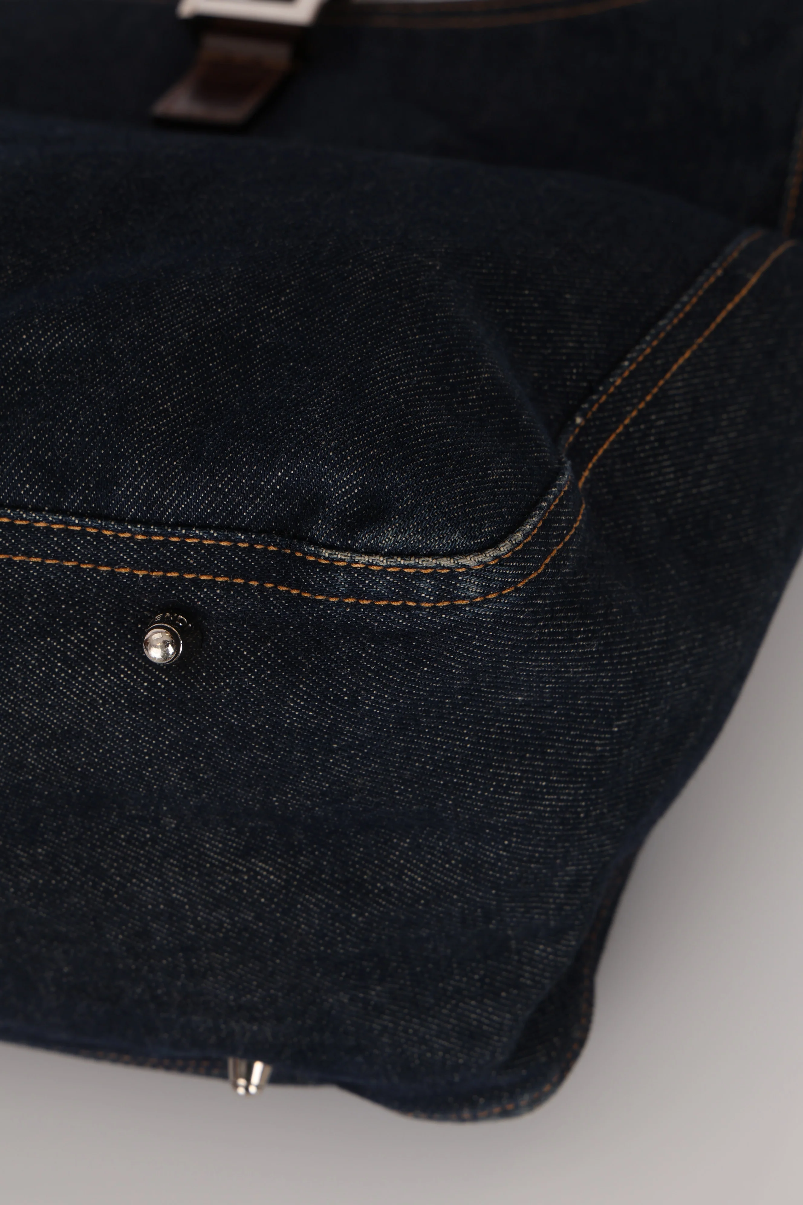 Fendi Denim Large Twin Tote - Image 12