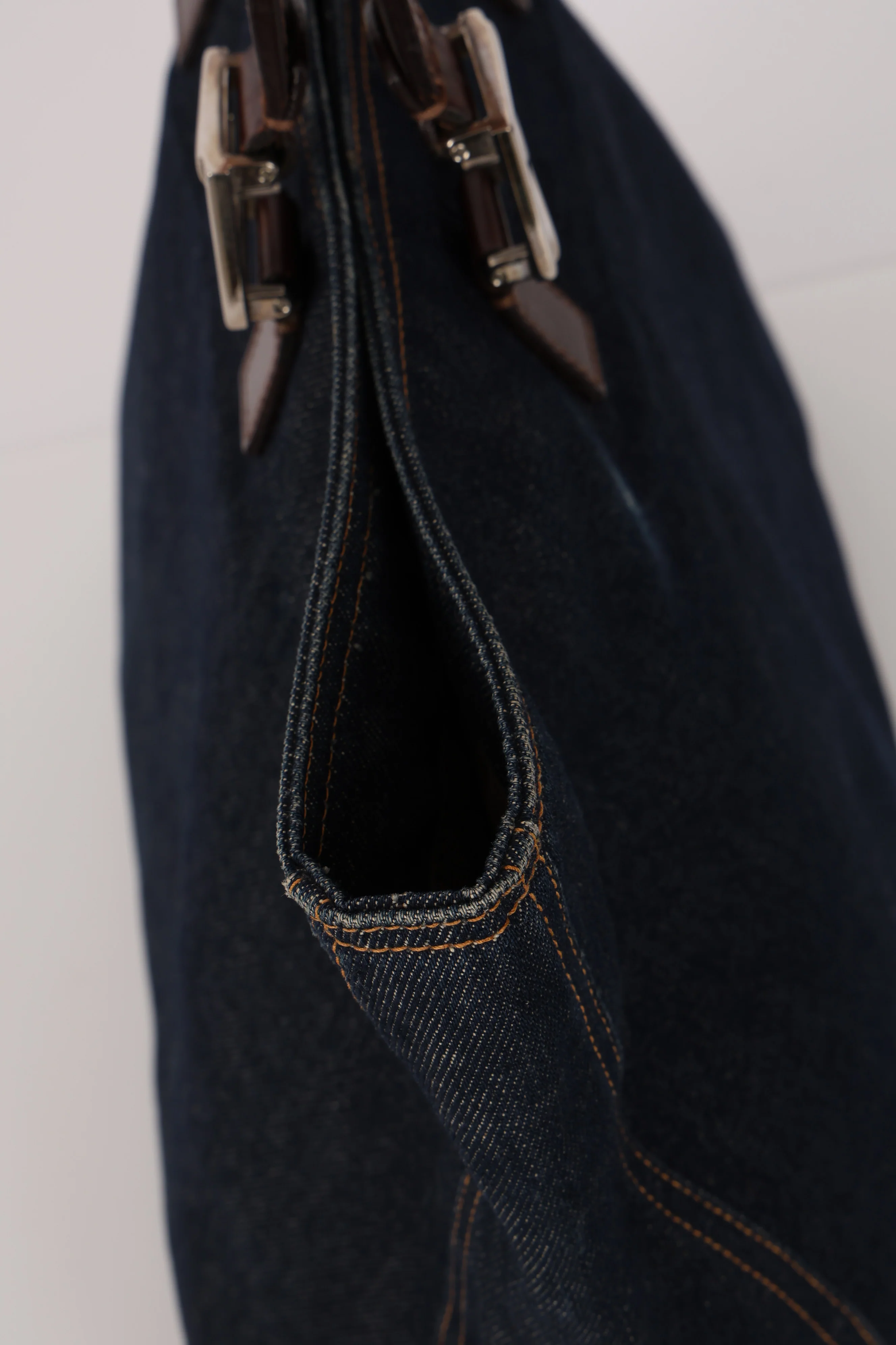 Fendi Denim Large Twin Tote - Image 15