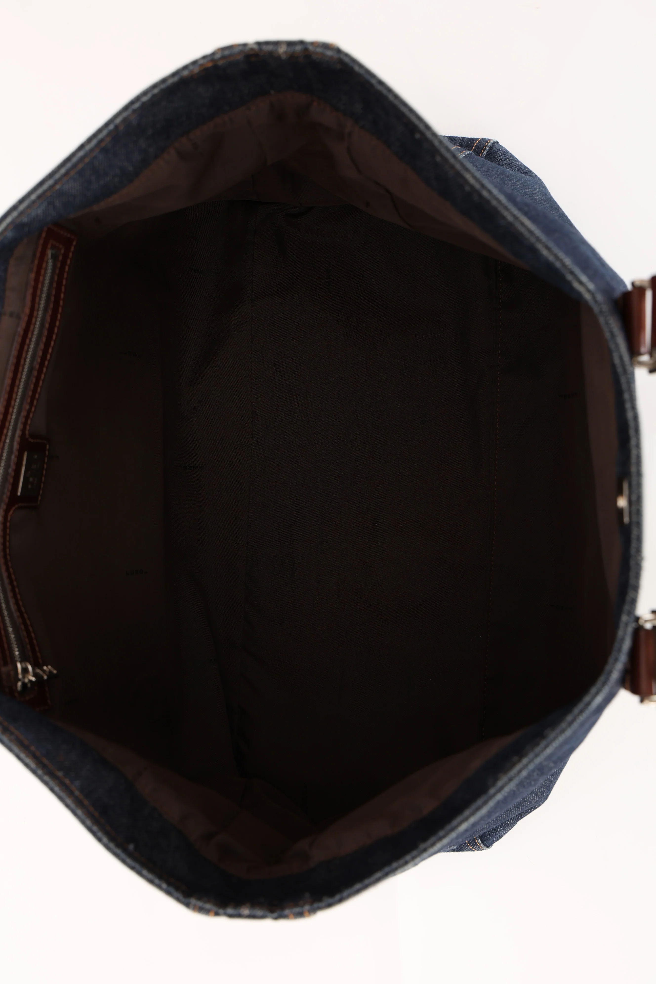 Fendi Denim Large Twin Tote - Image 4