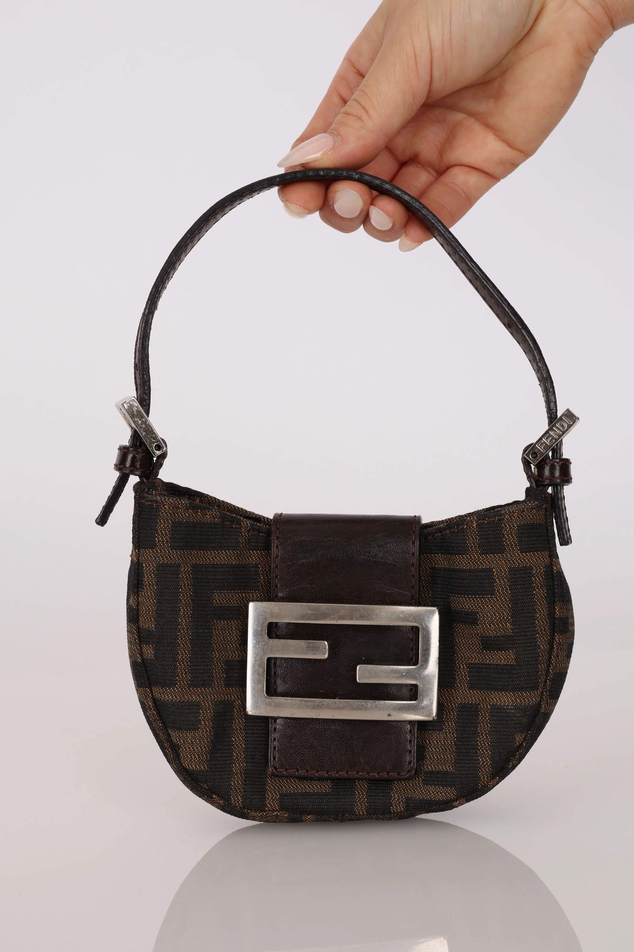 Fendi Zucca Mini Croissant Pochette - Image 3