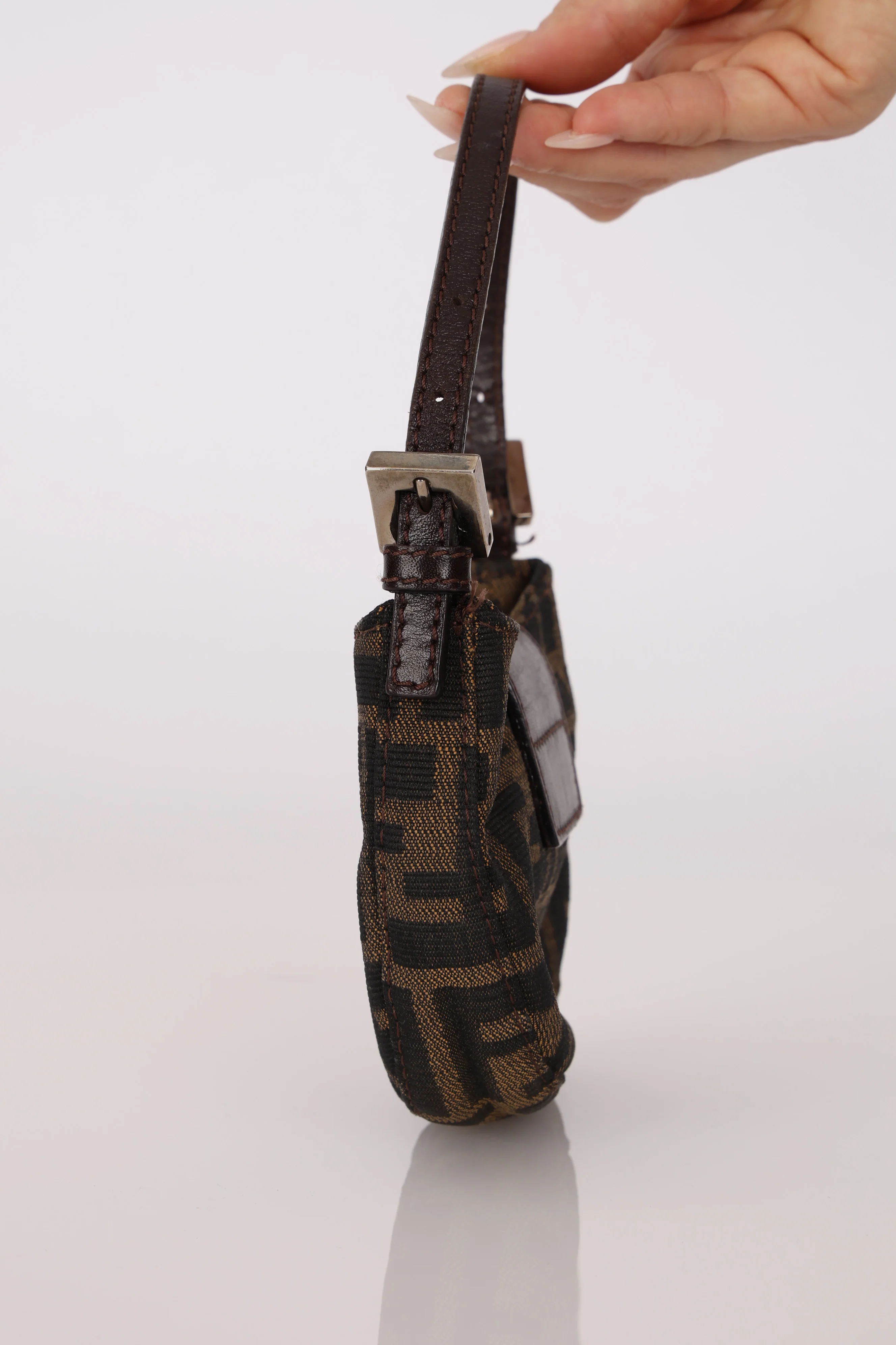 Fendi Zucca Mini Croissant Pochette - Image 5