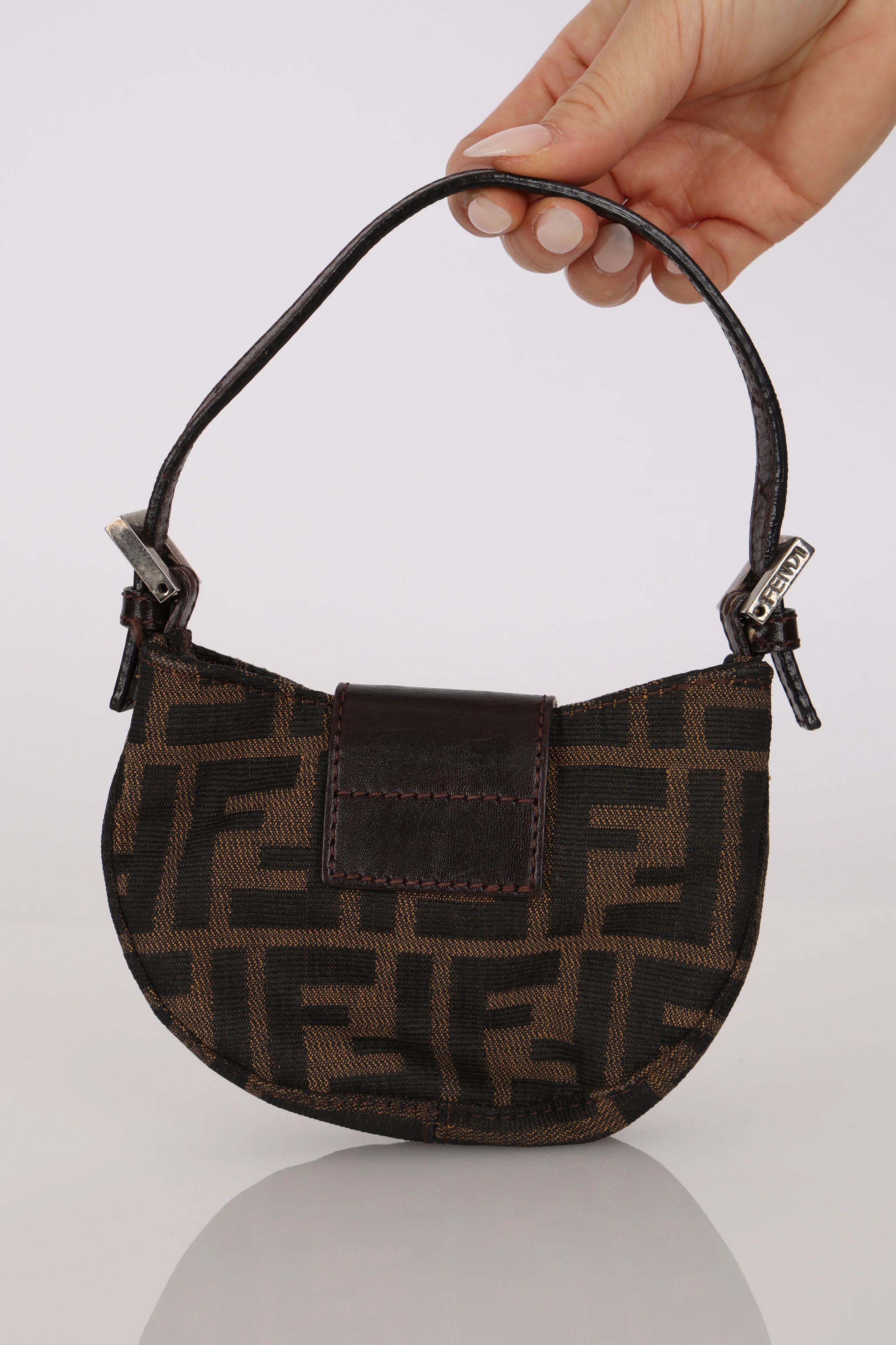 Fendi Zucca Mini Croissant Pochette - Image 6