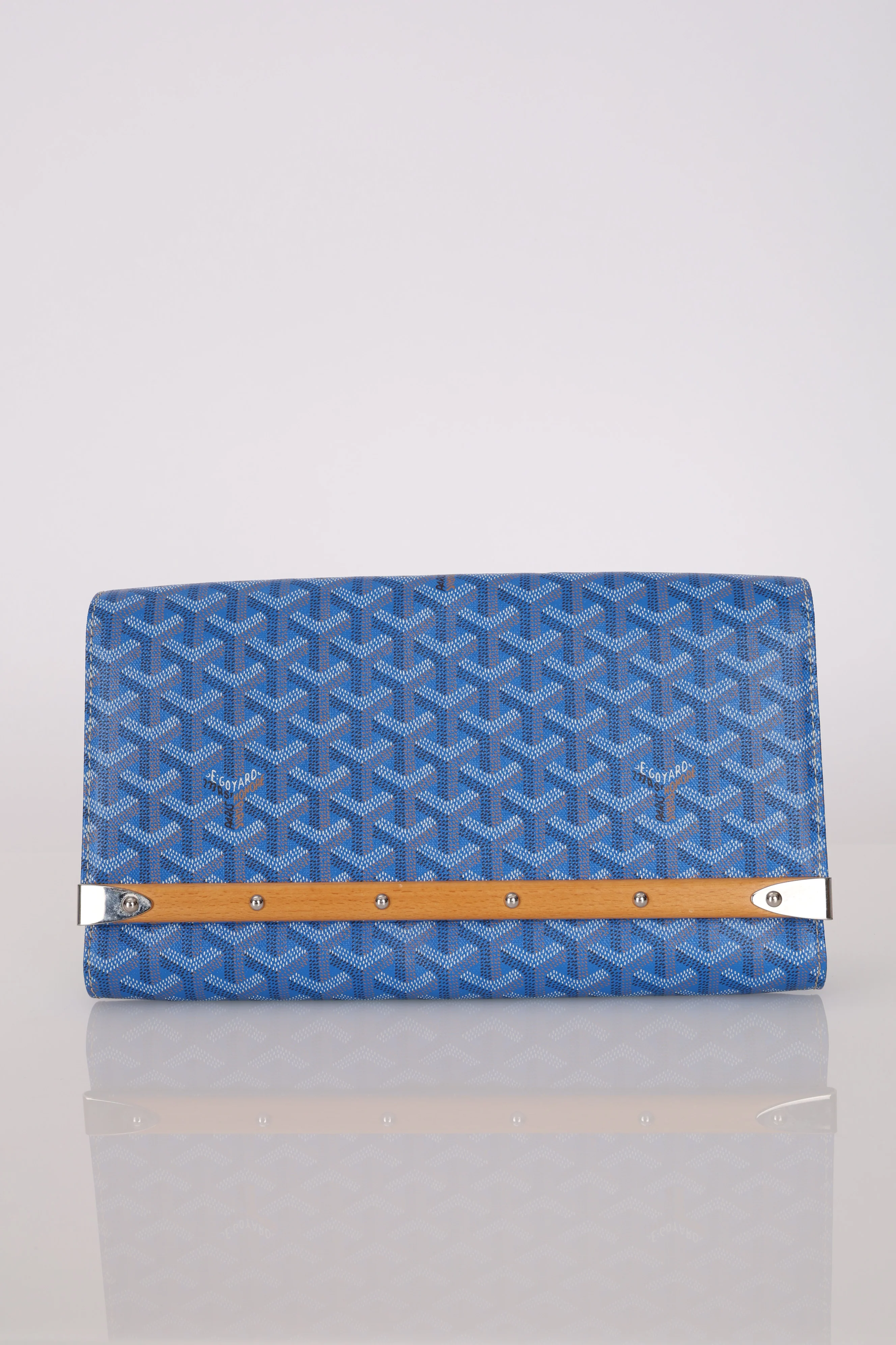 Goyard 2018 Blue Goyardine MM Monte Carlo Bois - Image 3