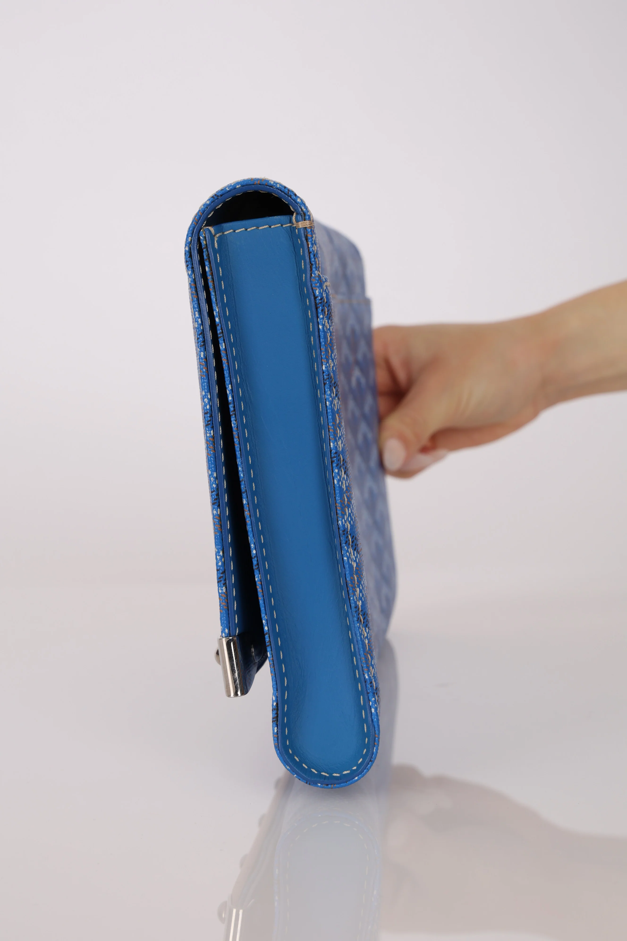 Goyard 2018 Blue Goyardine MM Monte Carlo Bois - Image 5