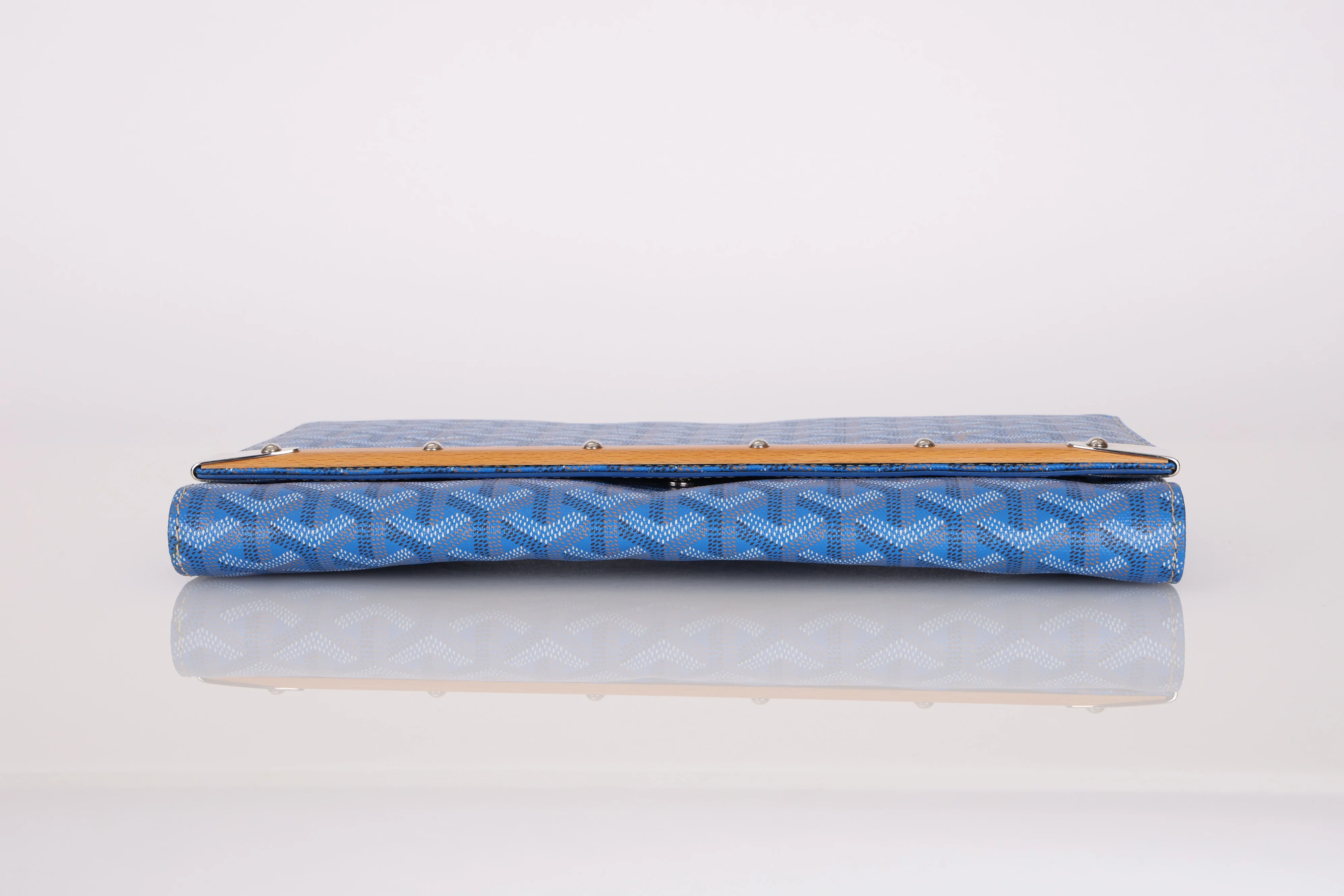 Goyard 2018 Blue Goyardine MM Monte Carlo Bois - Image 8