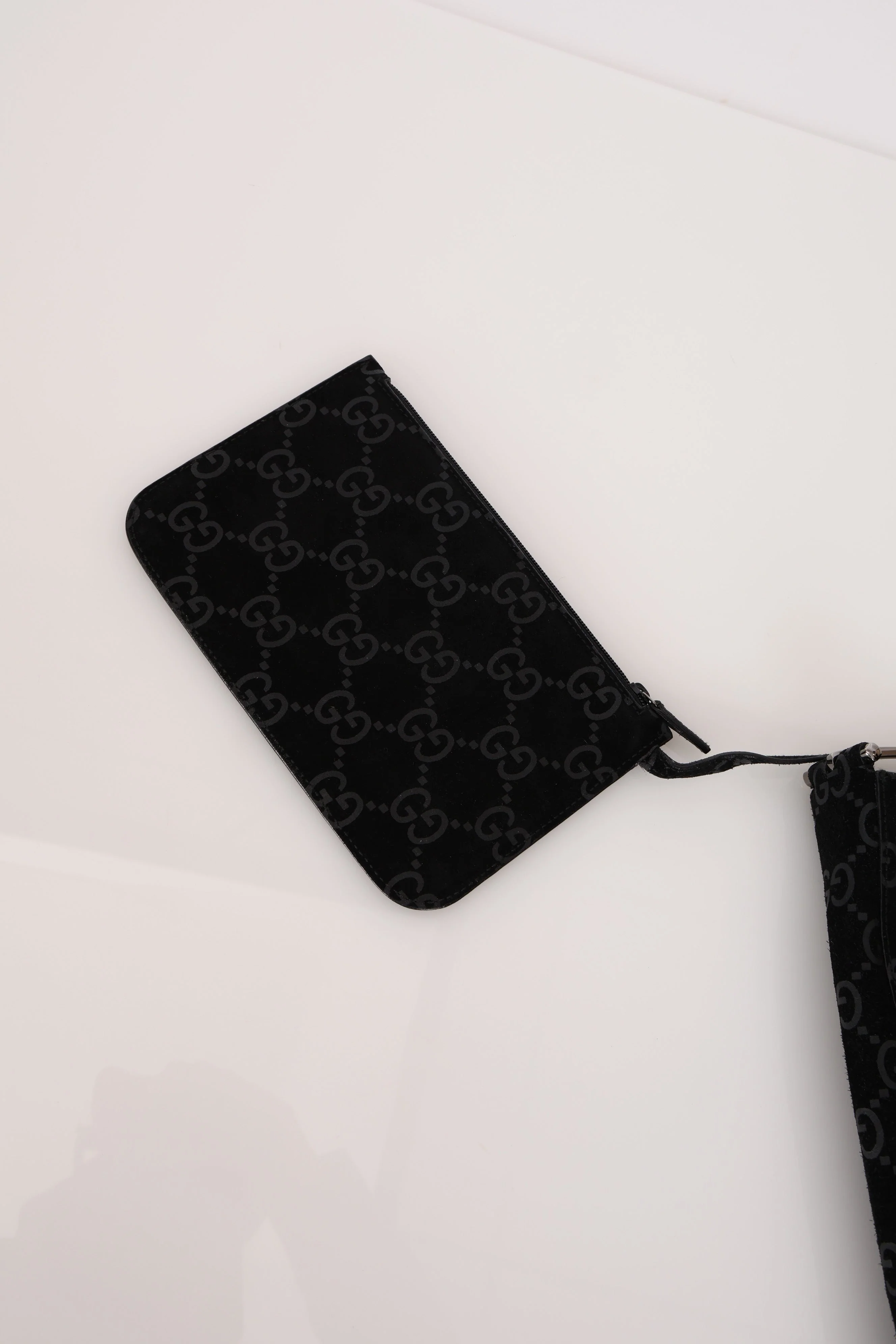 Gucci GG Suede Thin Horsebit Tote with Pouch - Image 10