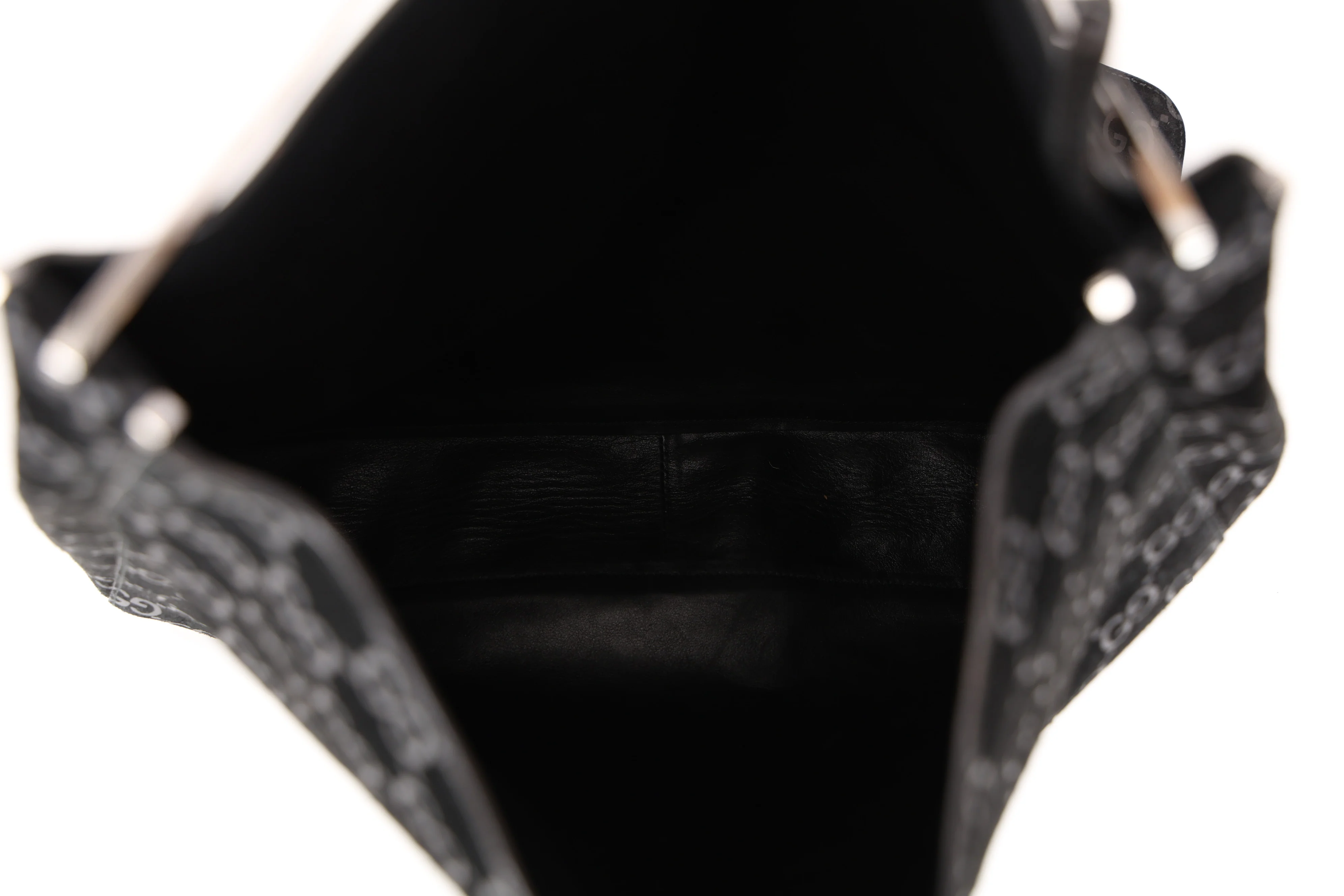 Gucci GG Suede Thin Horsebit Tote with Pouch - Image 4