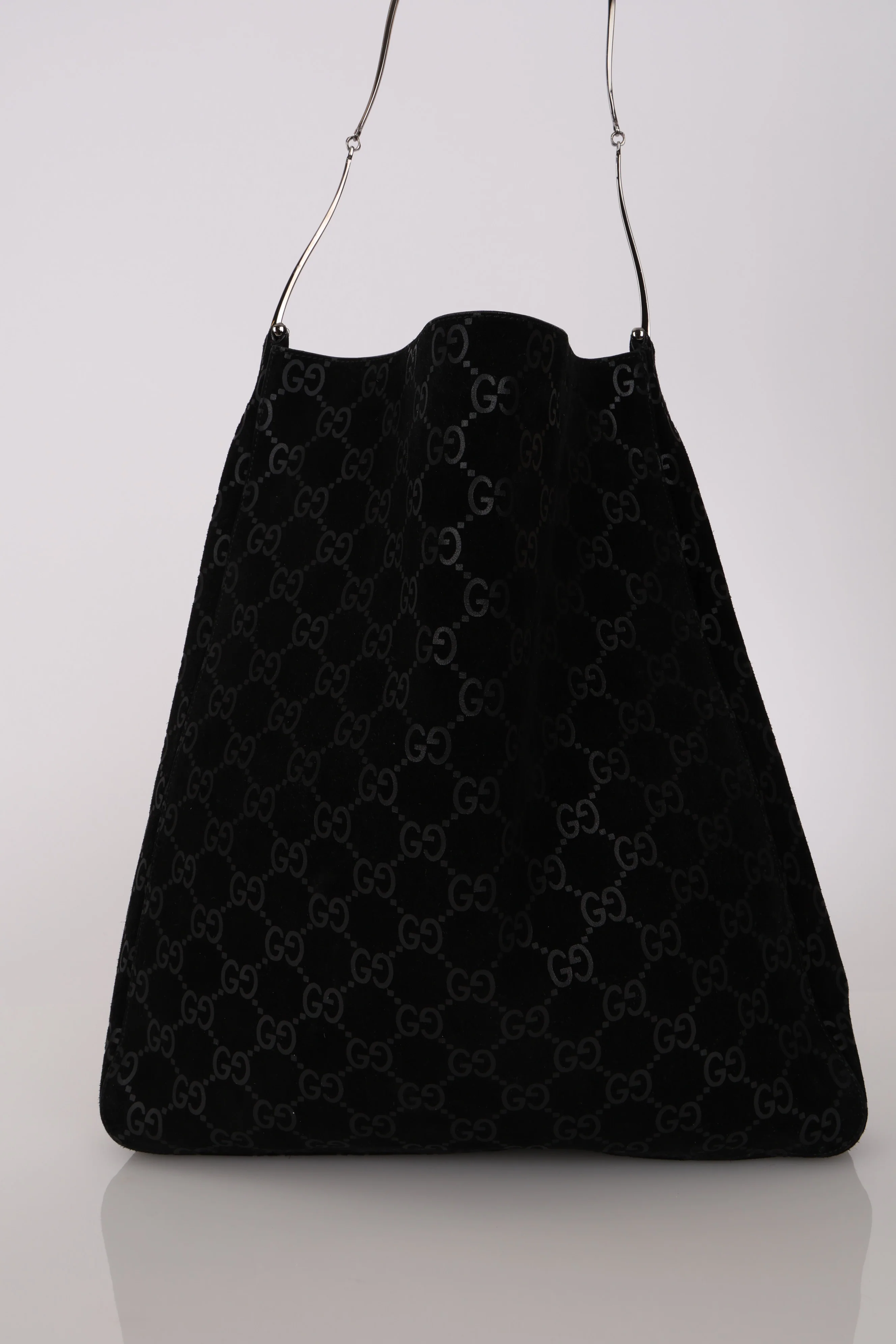 Gucci GG Suede Thin Horsebit Tote with Pouch - Image 5