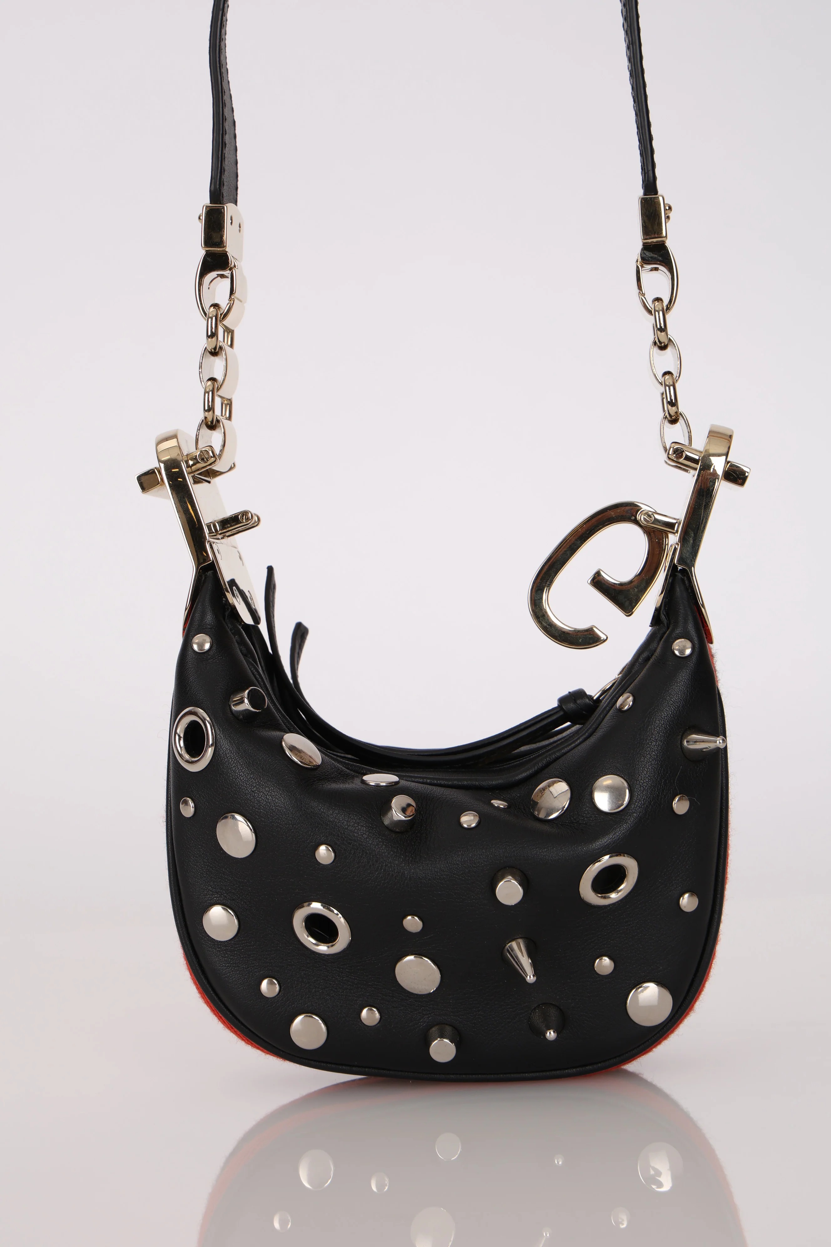 Gucci Studded Leather Attache Mini Hobo - Image 10