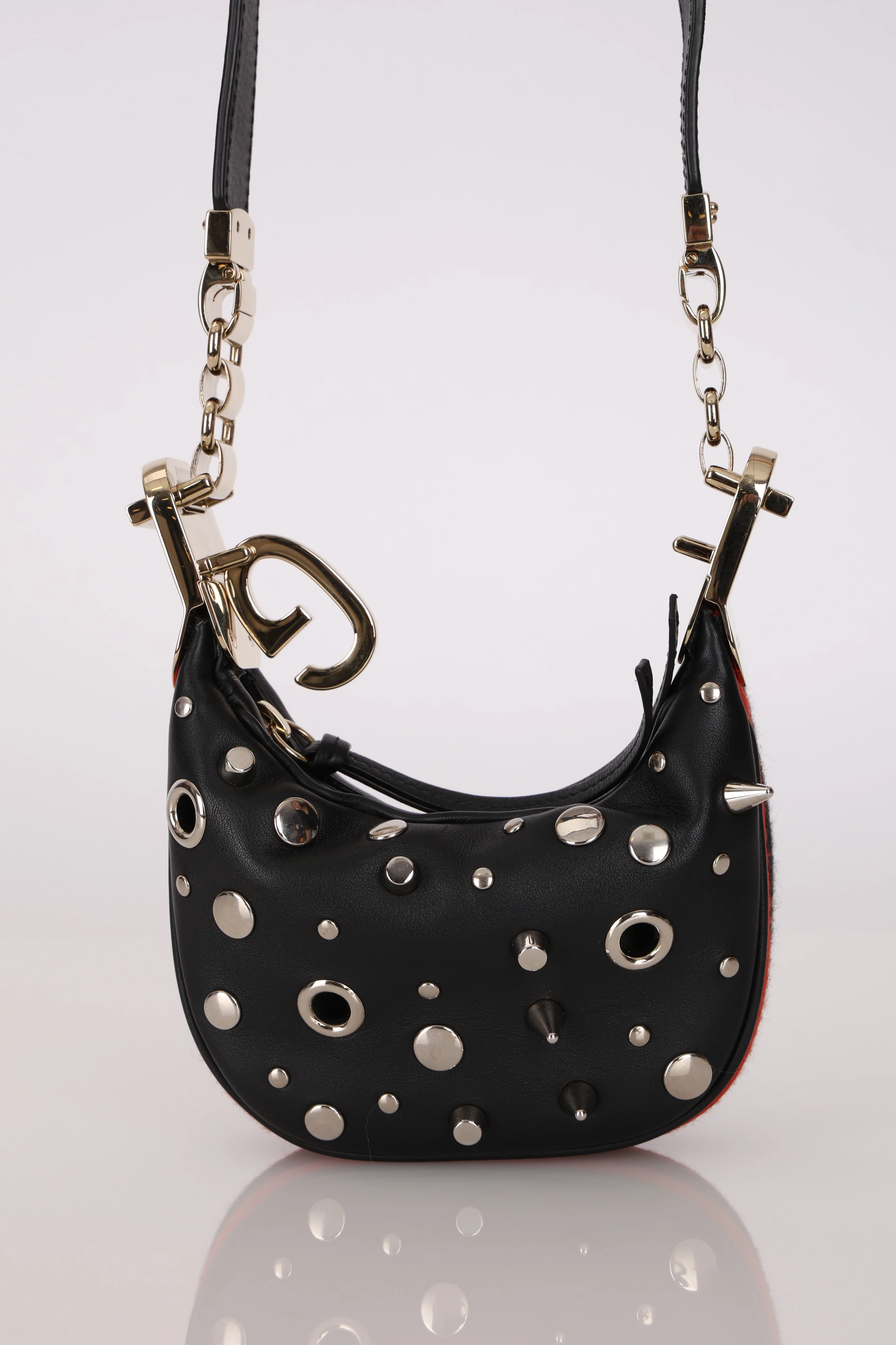 Gucci Studded Leather Attache Mini Hobo - Image 8