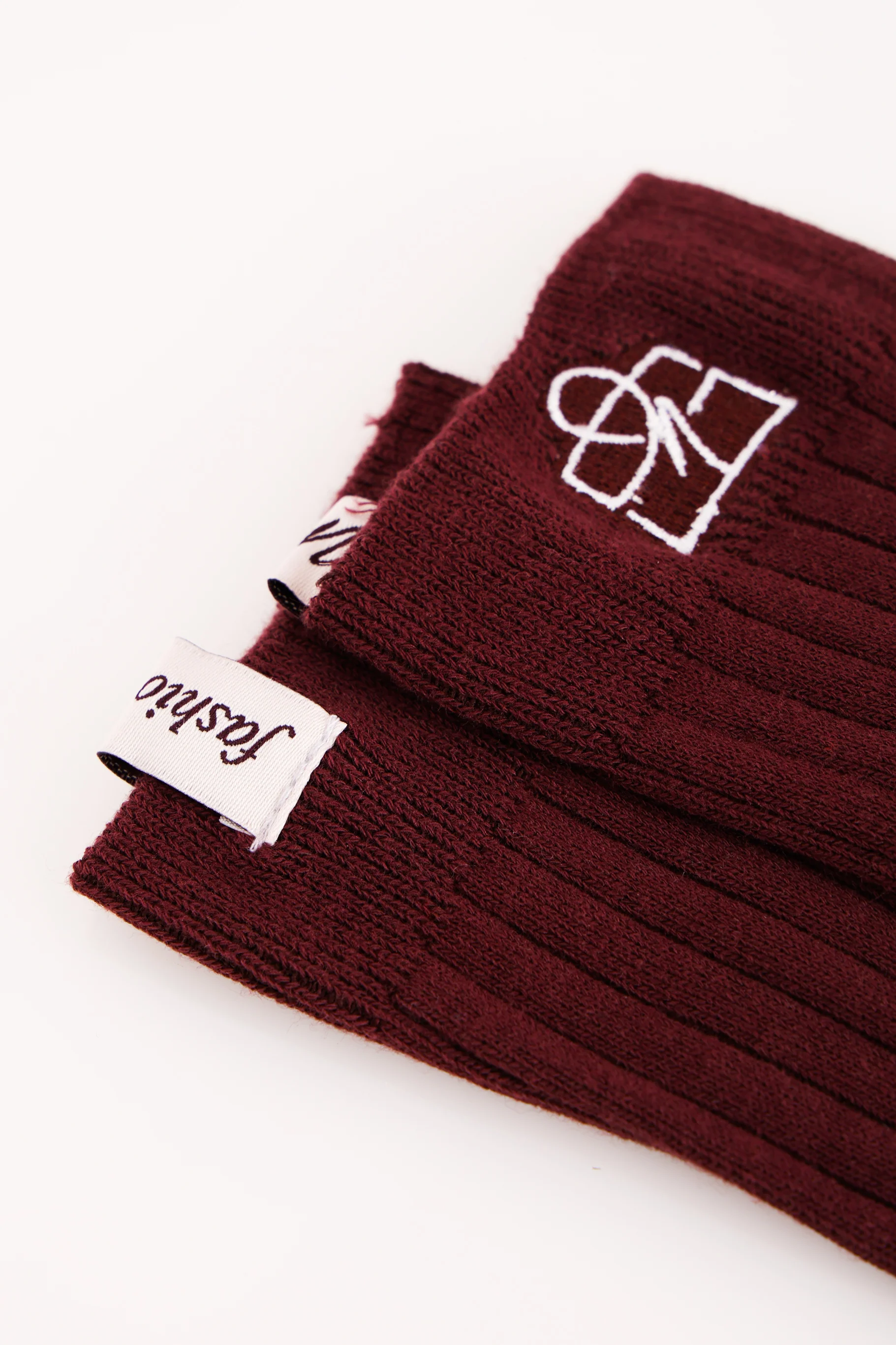 Limited Edition FashioNica Dark Cherry Crew Socks - Image 4