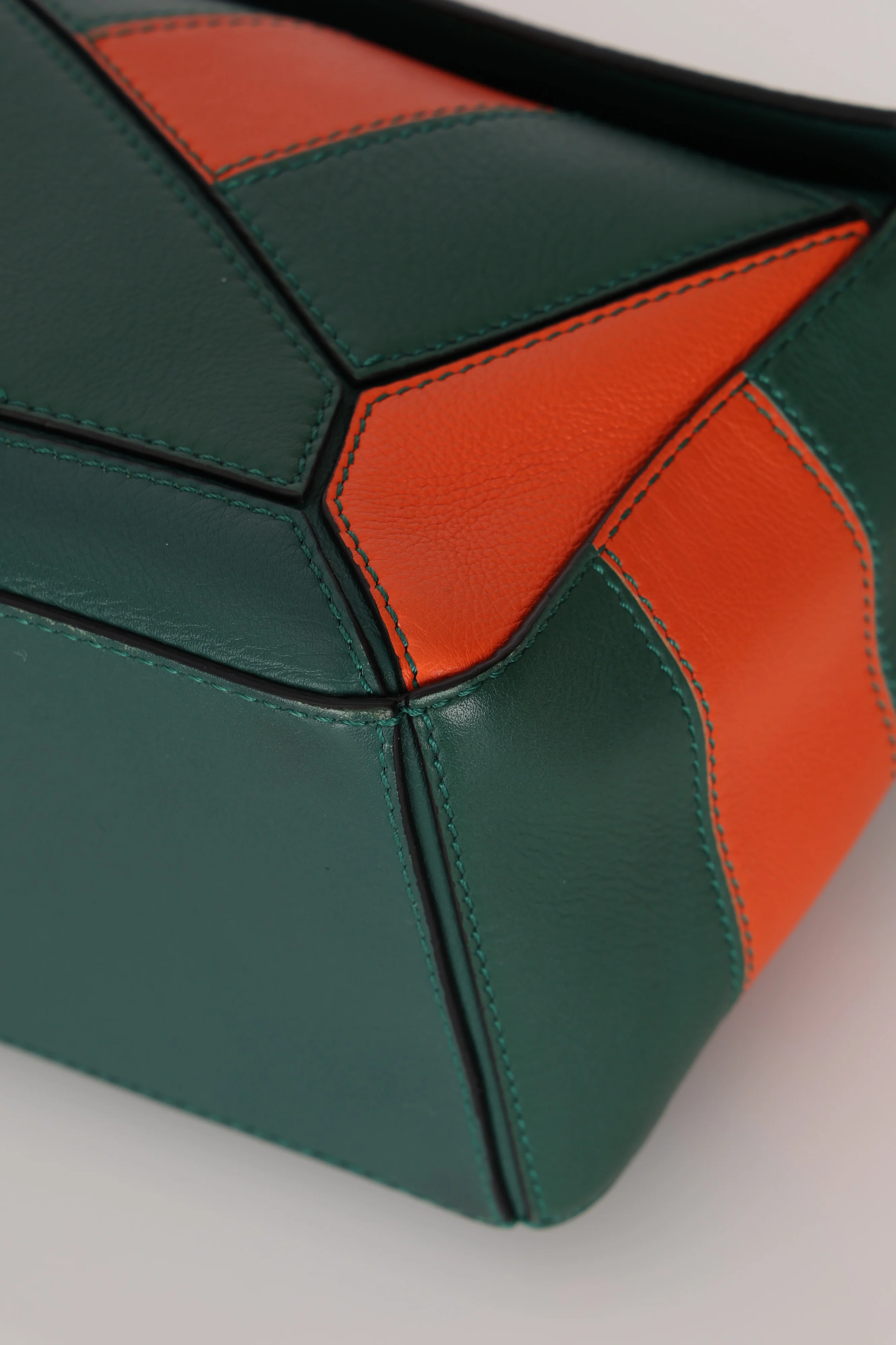 Limited Edition Loewe Calfskin Rugby Small Puzzle Bag - Image 12