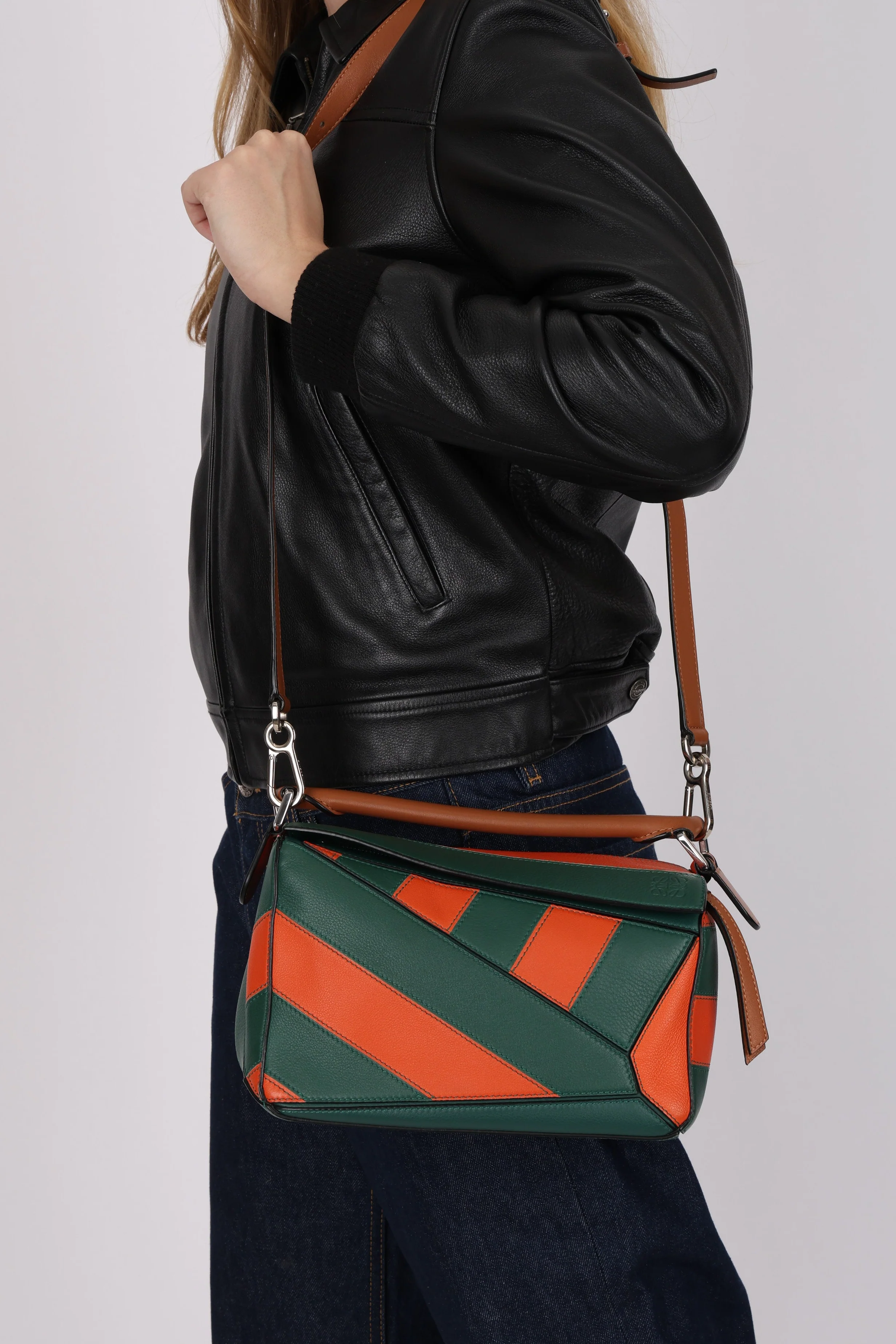 Limited Edition Loewe Calfskin Rugby Small Puzzle Bag - Image 15