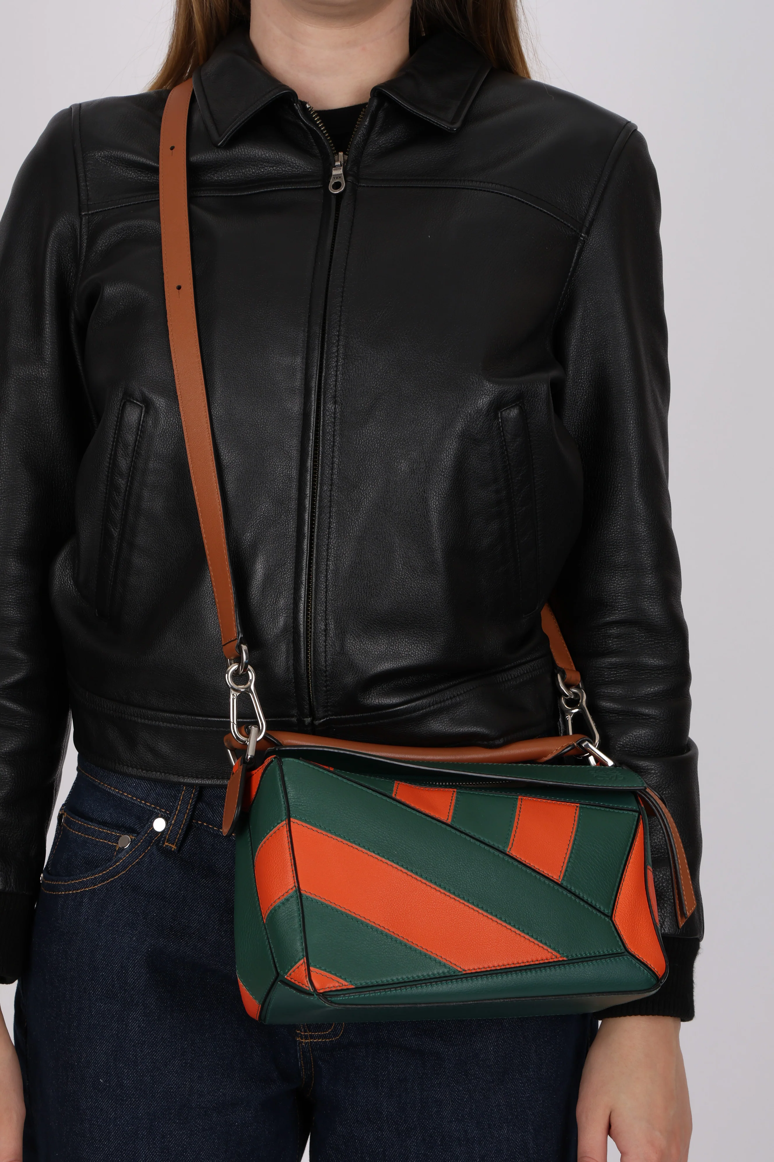 Limited Edition Loewe Calfskin Rugby Small Puzzle Bag - Image 16