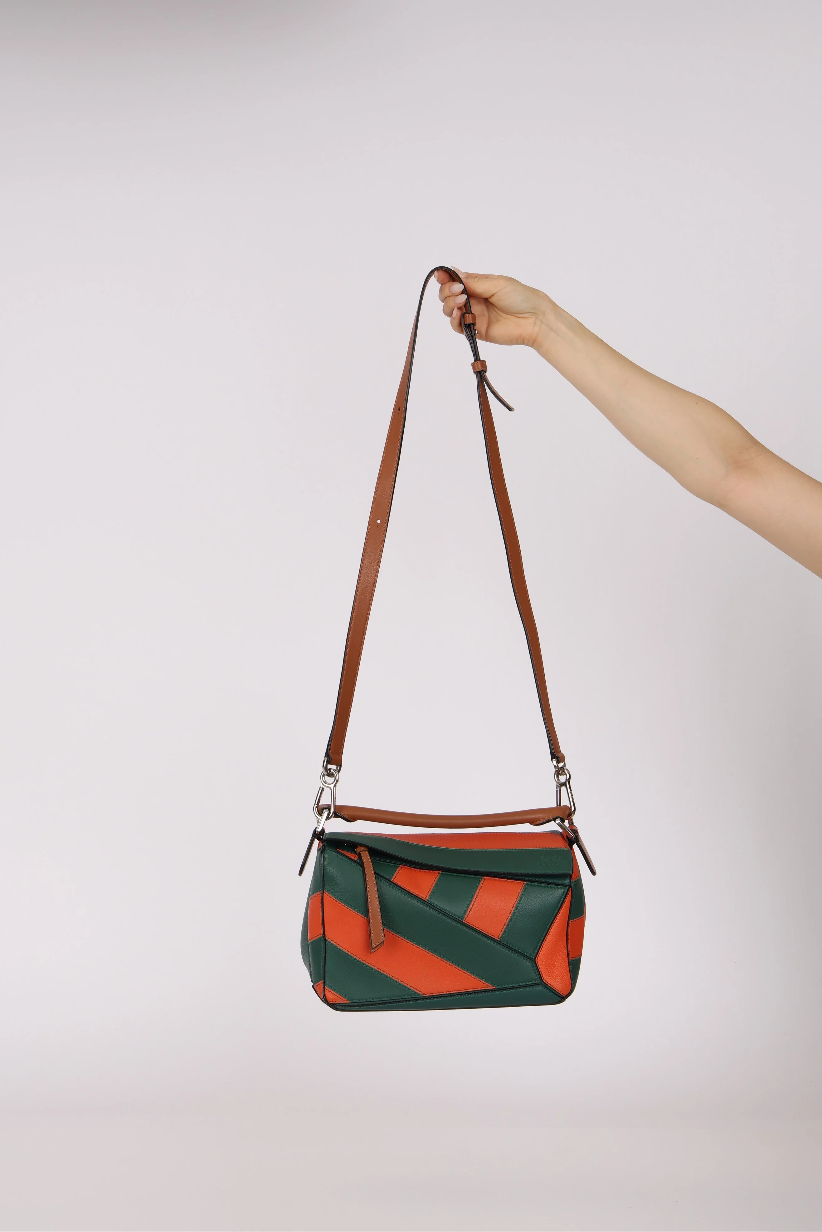 Limited Edition Loewe Calfskin Rugby Small Puzzle Bag - Image 3