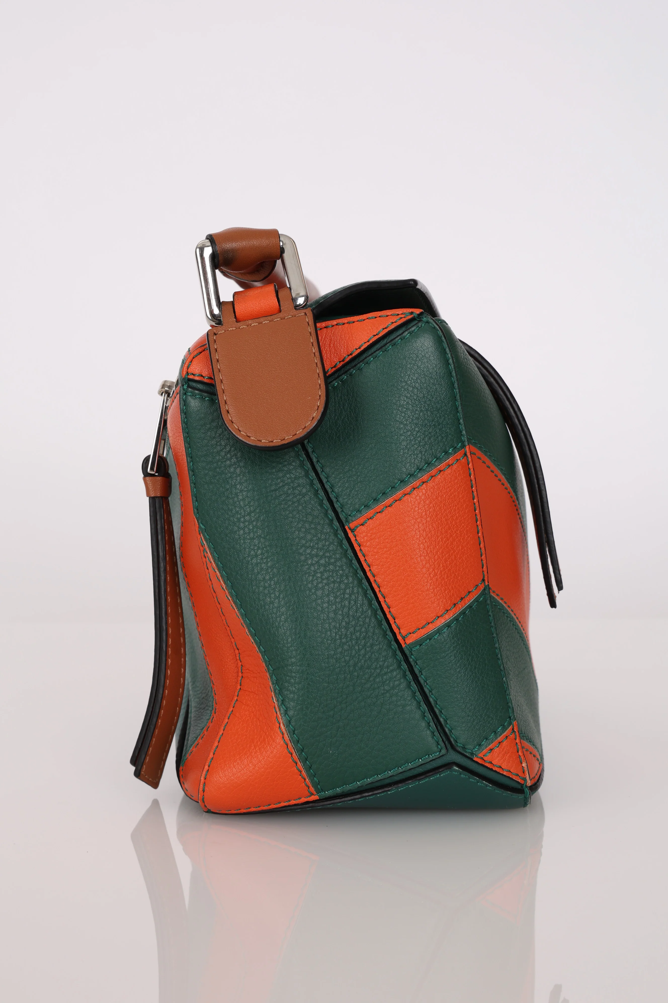 Limited Edition Loewe Calfskin Rugby Small Puzzle Bag - Image 9