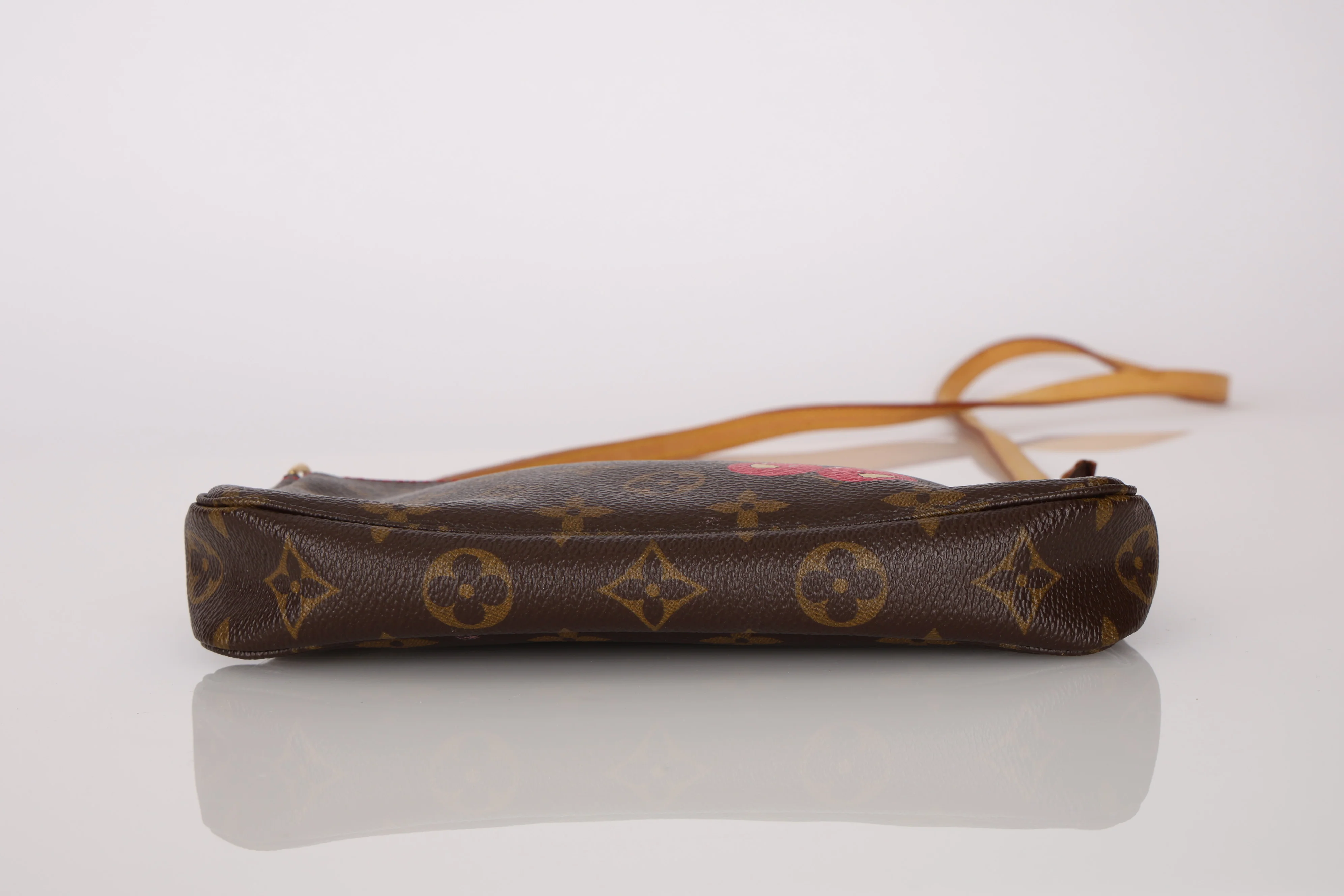 Limited Edition Louis Vuitton x Takashi Murakami 2005 Monogram Cerises Pochette Crossbody - Image 8