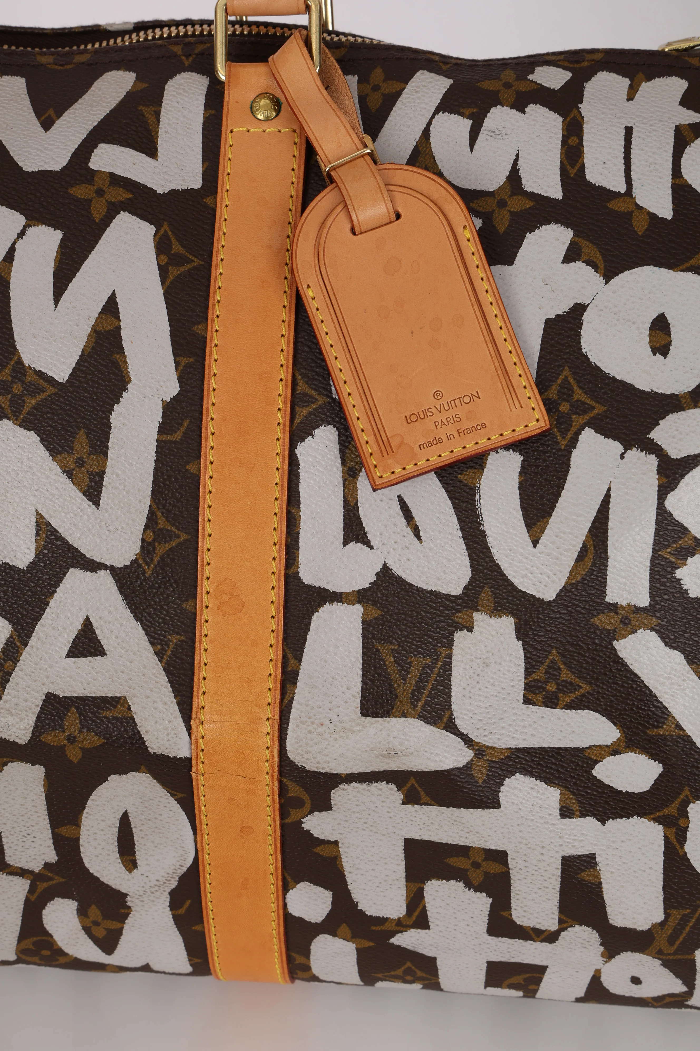 Limited Edition Louis Vuitton x Stephen Sprouse 2001 Graffiti Monogram Keepall 50 - Image 11