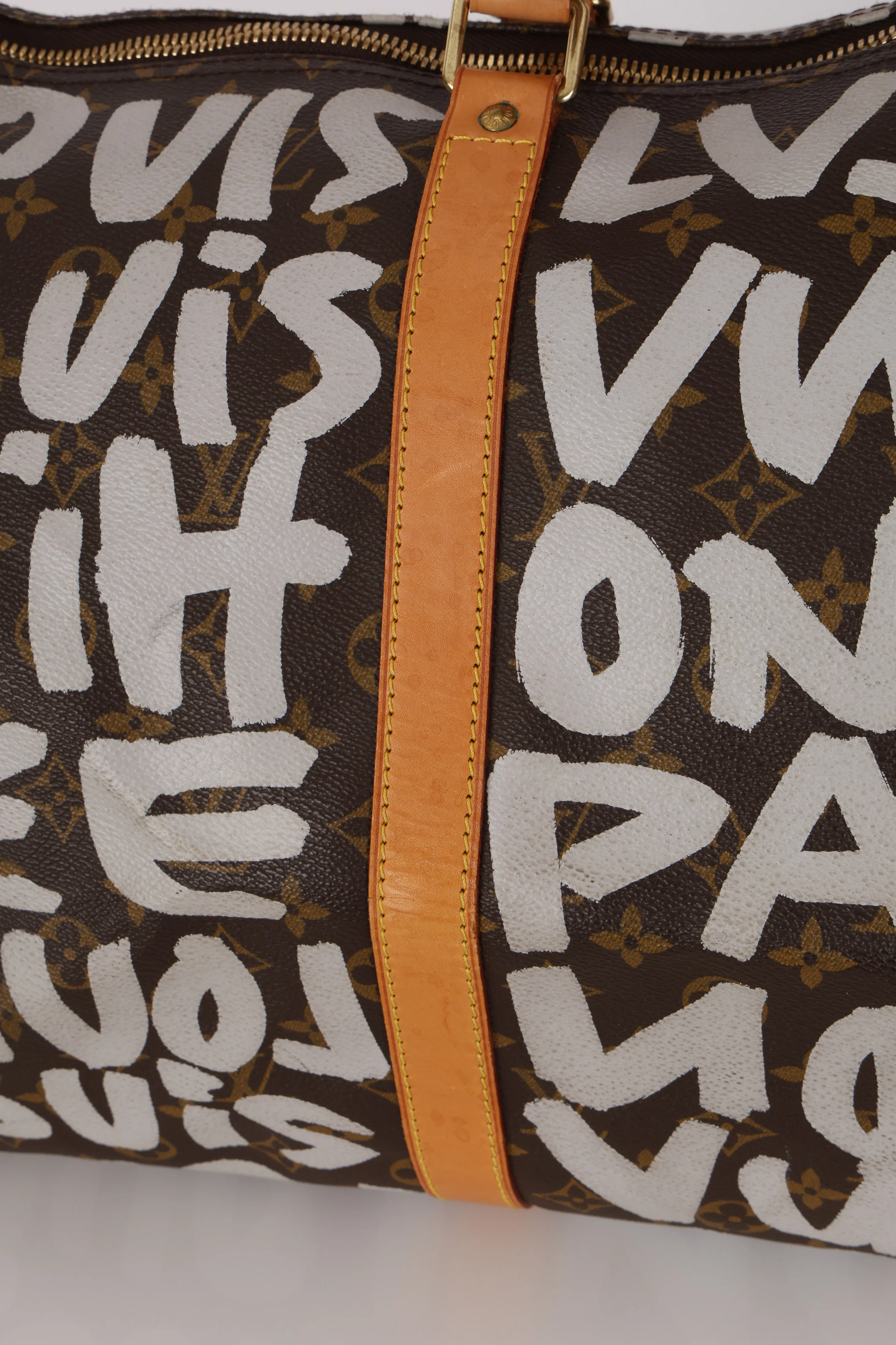 Limited Edition Louis Vuitton x Stephen Sprouse 2001 Graffiti Monogram Keepall 50 - Image 12