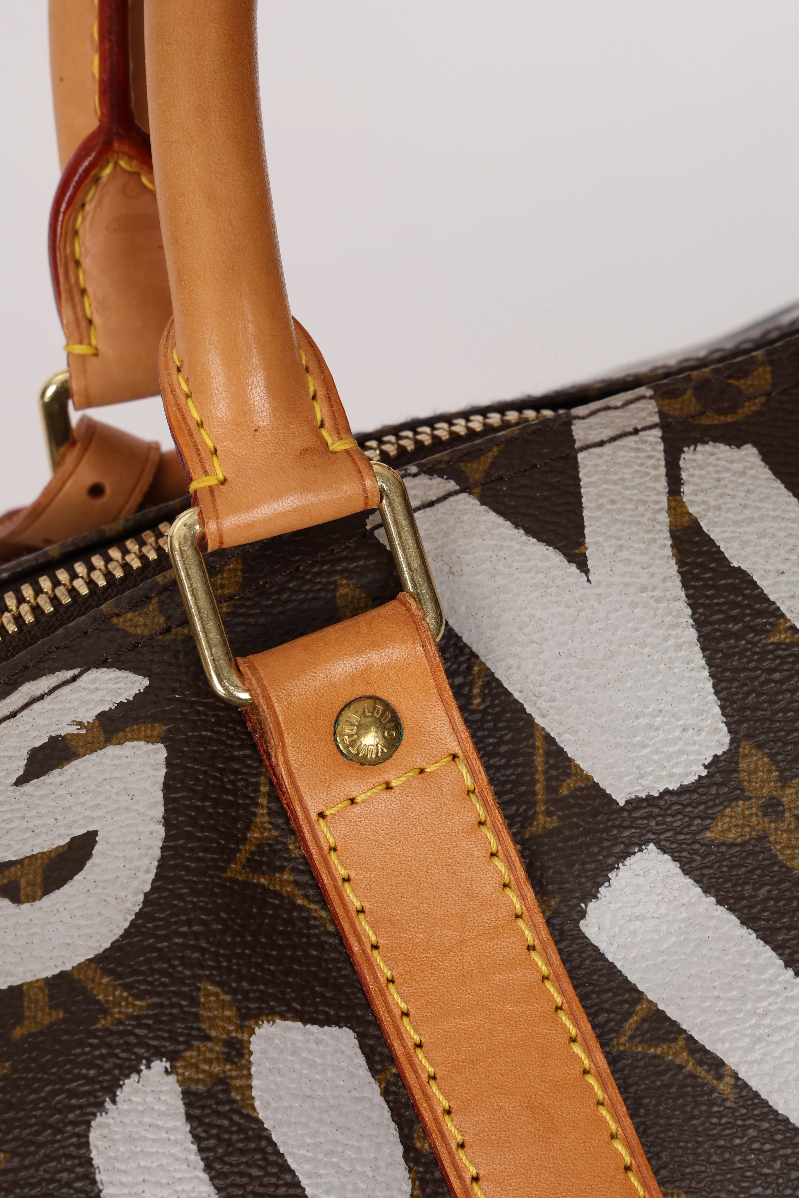 Limited Edition Louis Vuitton x Stephen Sprouse 2001 Graffiti Monogram Keepall 50 - Image 14