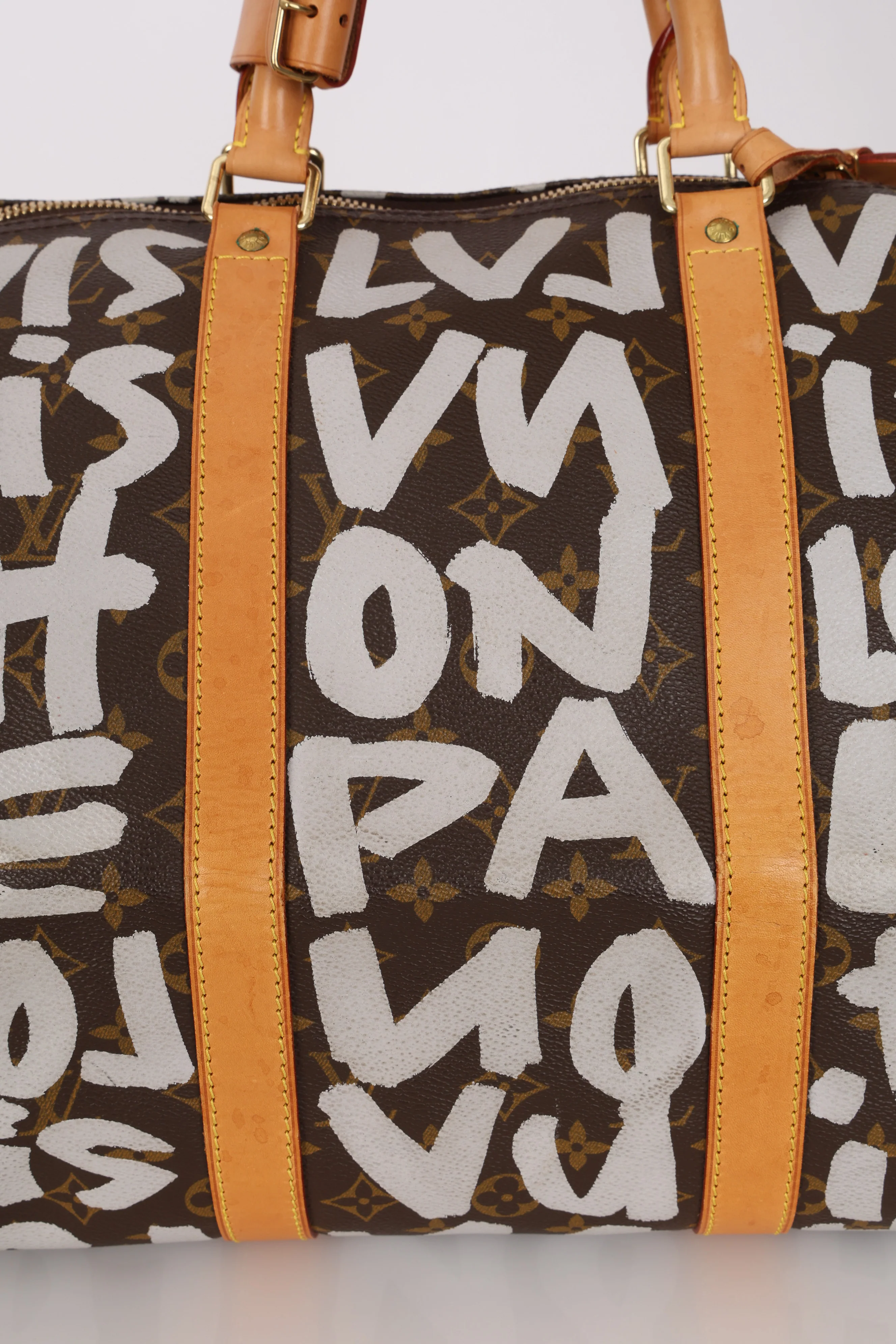 Limited Edition Louis Vuitton x Stephen Sprouse 2001 Graffiti Monogram Keepall 50 - Image 16