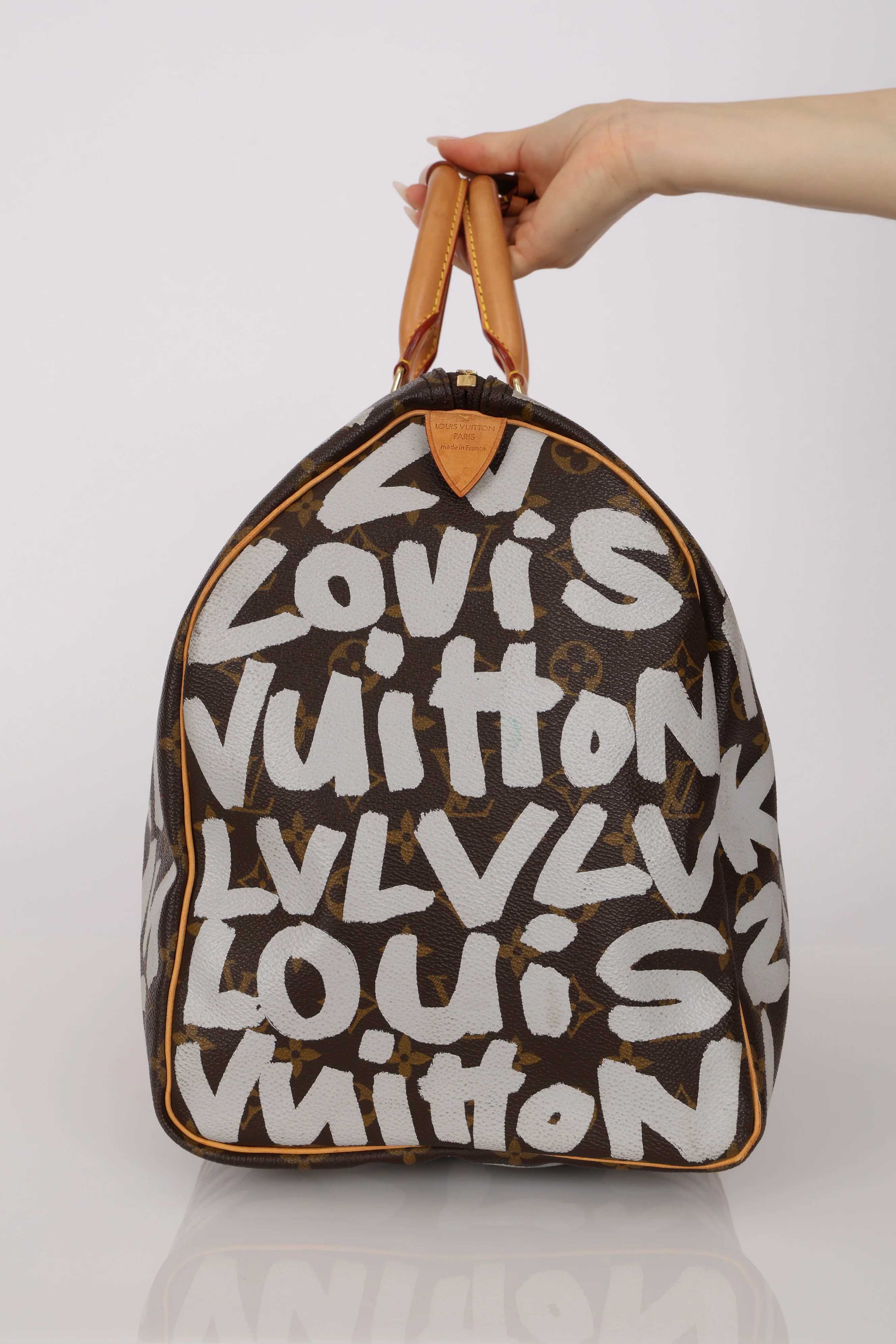 Limited Edition Louis Vuitton x Stephen Sprouse 2001 Graffiti Monogram Keepall 50 - Image 8
