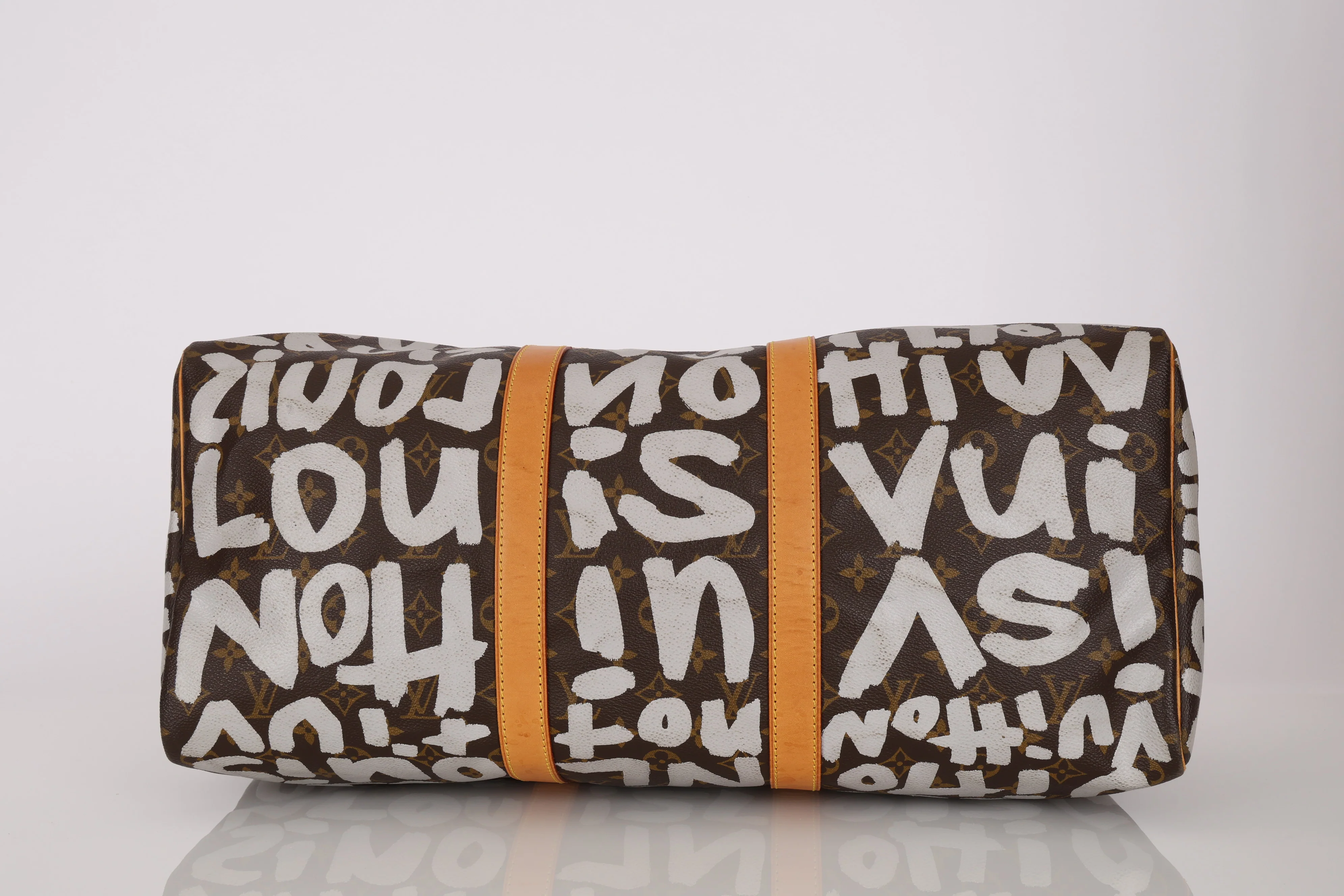 Limited Edition Louis Vuitton x Stephen Sprouse 2001 Graffiti Monogram Keepall 50 - Image 9