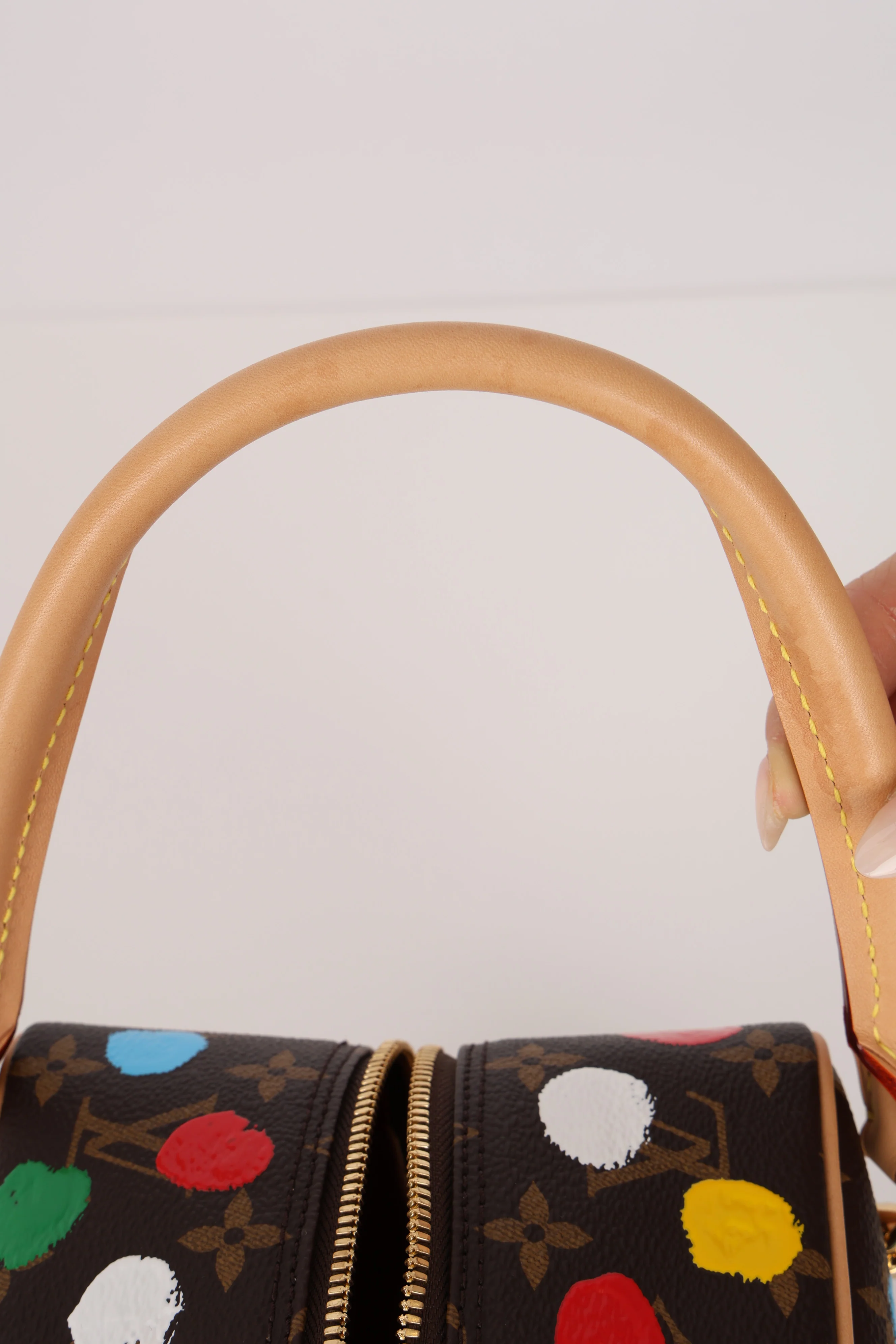 Limited Edition Louis Vuitton x Yayoi Kusama 2022 Painted Dots Square Bag - Image 10