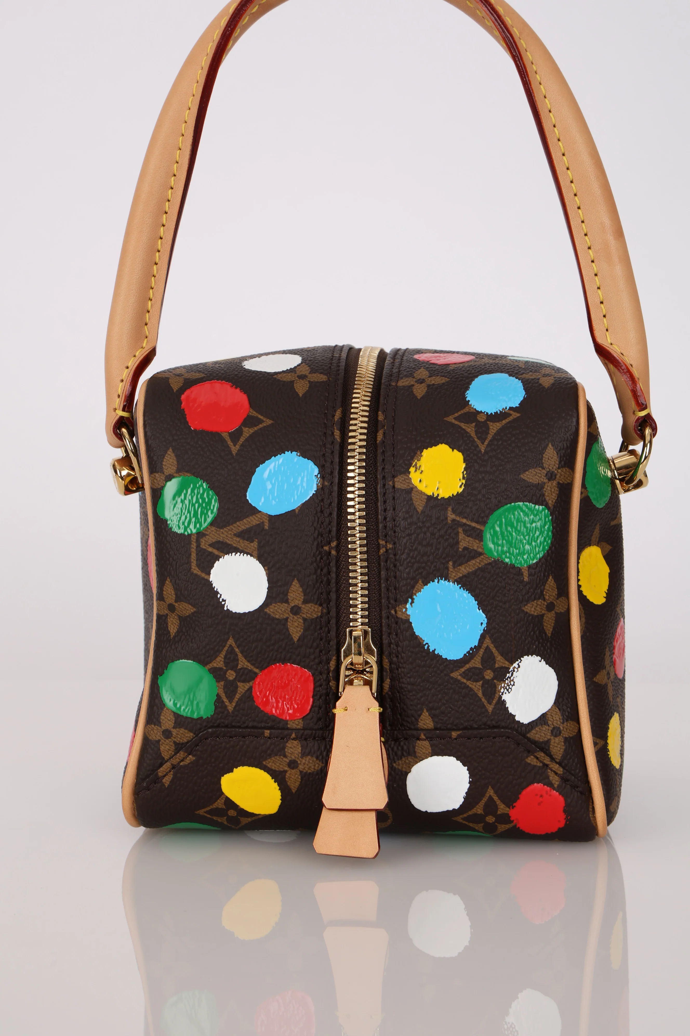 Limited Edition Louis Vuitton x Yayoi Kusama 2022 Painted Dots Square Bag - Image 6