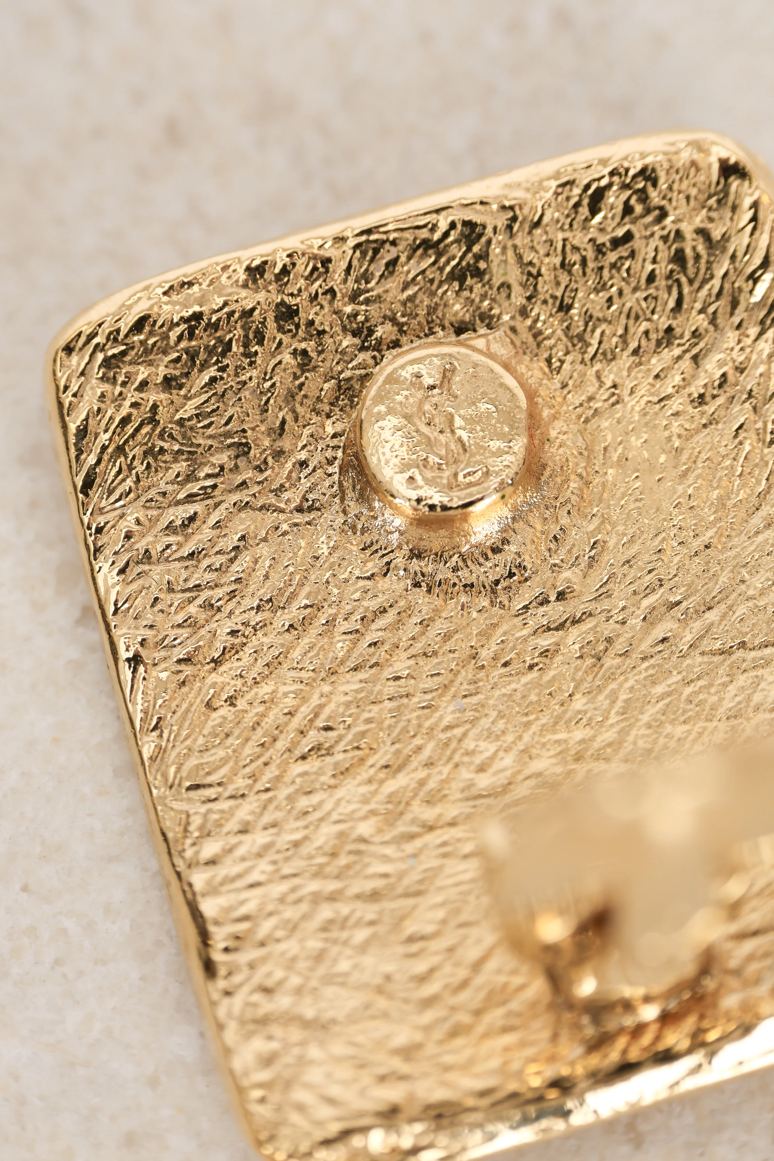 Saint Laurent Logo Clip-On Earrings - Image 4